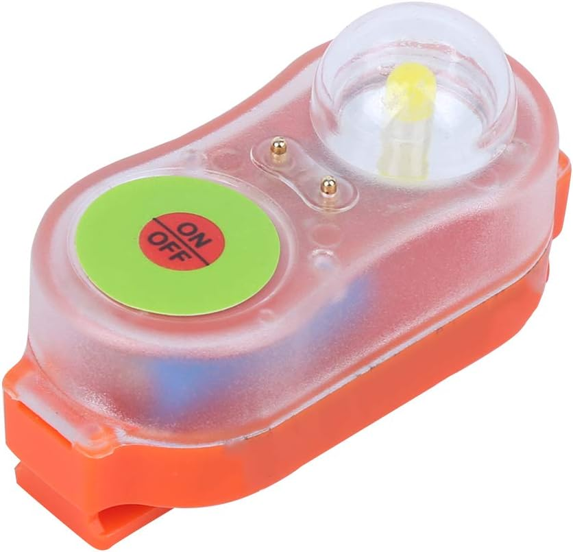 Life Jacket Light, Seawater Self Lighting Jackets Lights High Intensity Water Strobe Light Automatic Locator Mini LED Life Saving Lamp Flashing Beacon Range Rescue Overboard Survival(Orange) image number 3