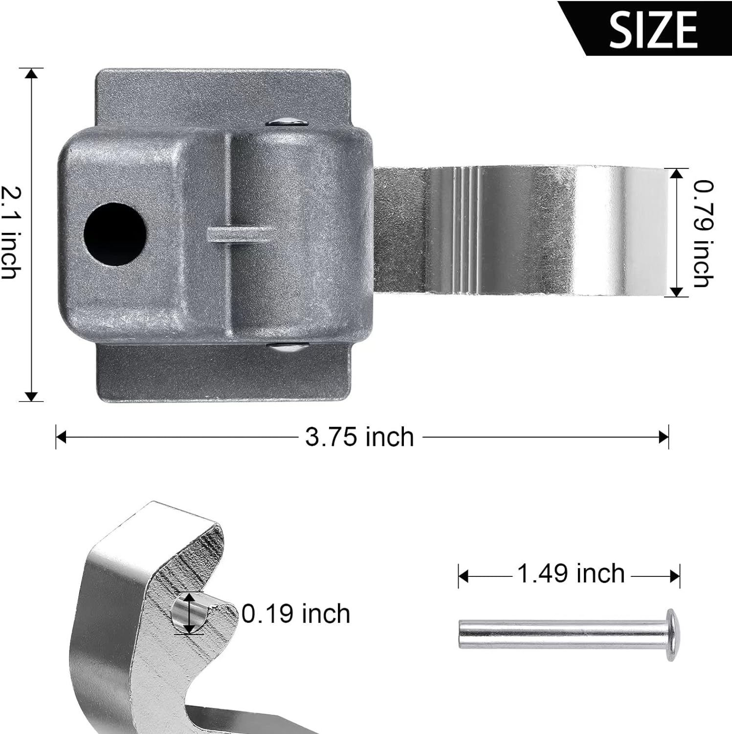 2 Pack RV Awning Rafter Rivet Slider Asm for Dometic A&E 9000 8500, RV Awning Arm Parts for Dometic A&E, Replacement Part Number for 830463P for Camper Trailer Motorhome to Keep Canopy Tensioned image number 2