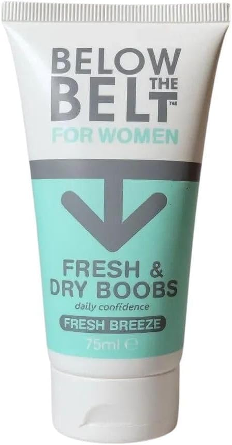 Below the Belt Fresh and Dry Boobs, under Breast Sweat Care Cream with Fresh Breeze Scent, Under-Bust Anti-Sweat and Anti-Chafing Formula, Talc Free - 75Ml image number 3