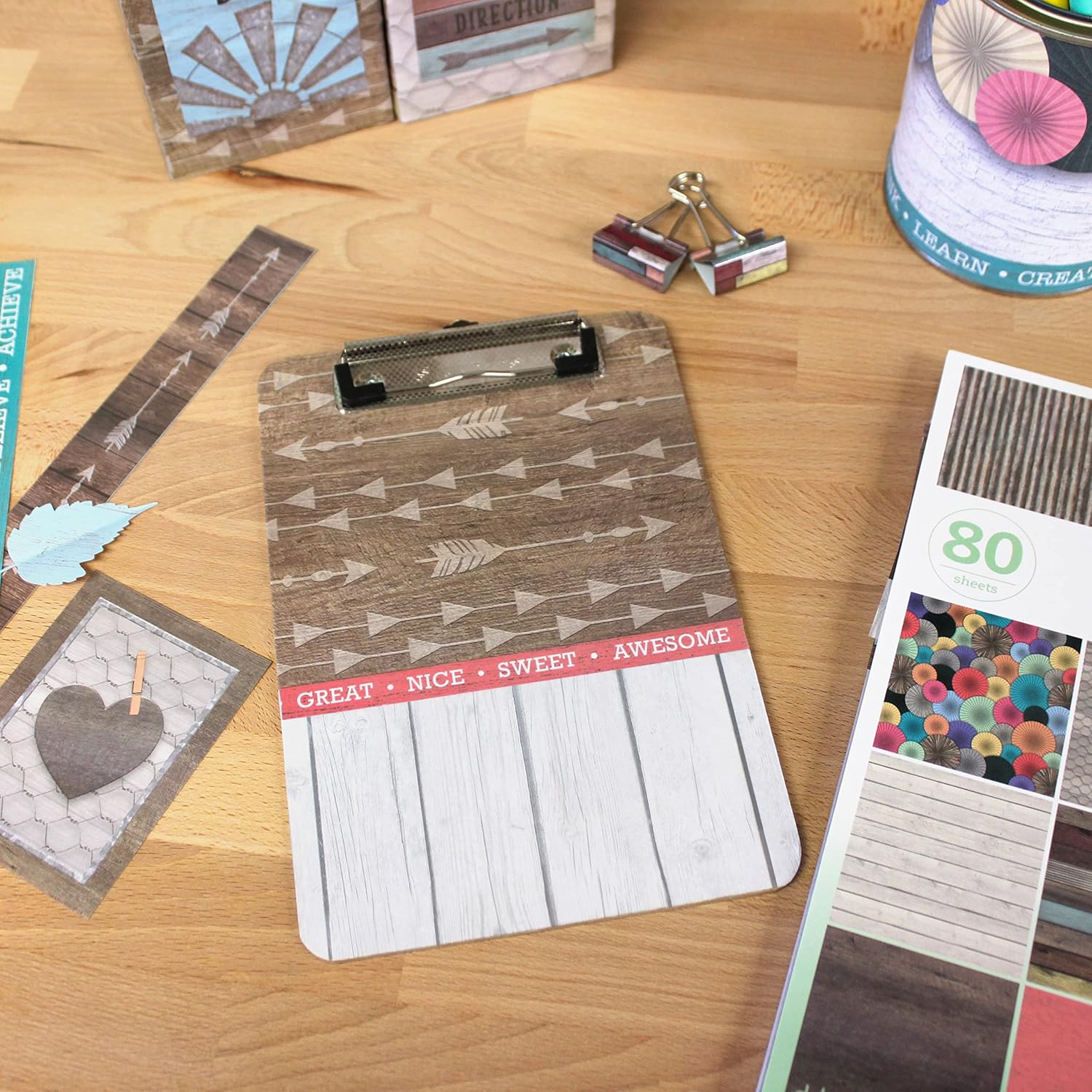 Teacher Created Resources Farmhouse Chic Scrapbook Project Paper Pad 12"X 12" (TCR5581)