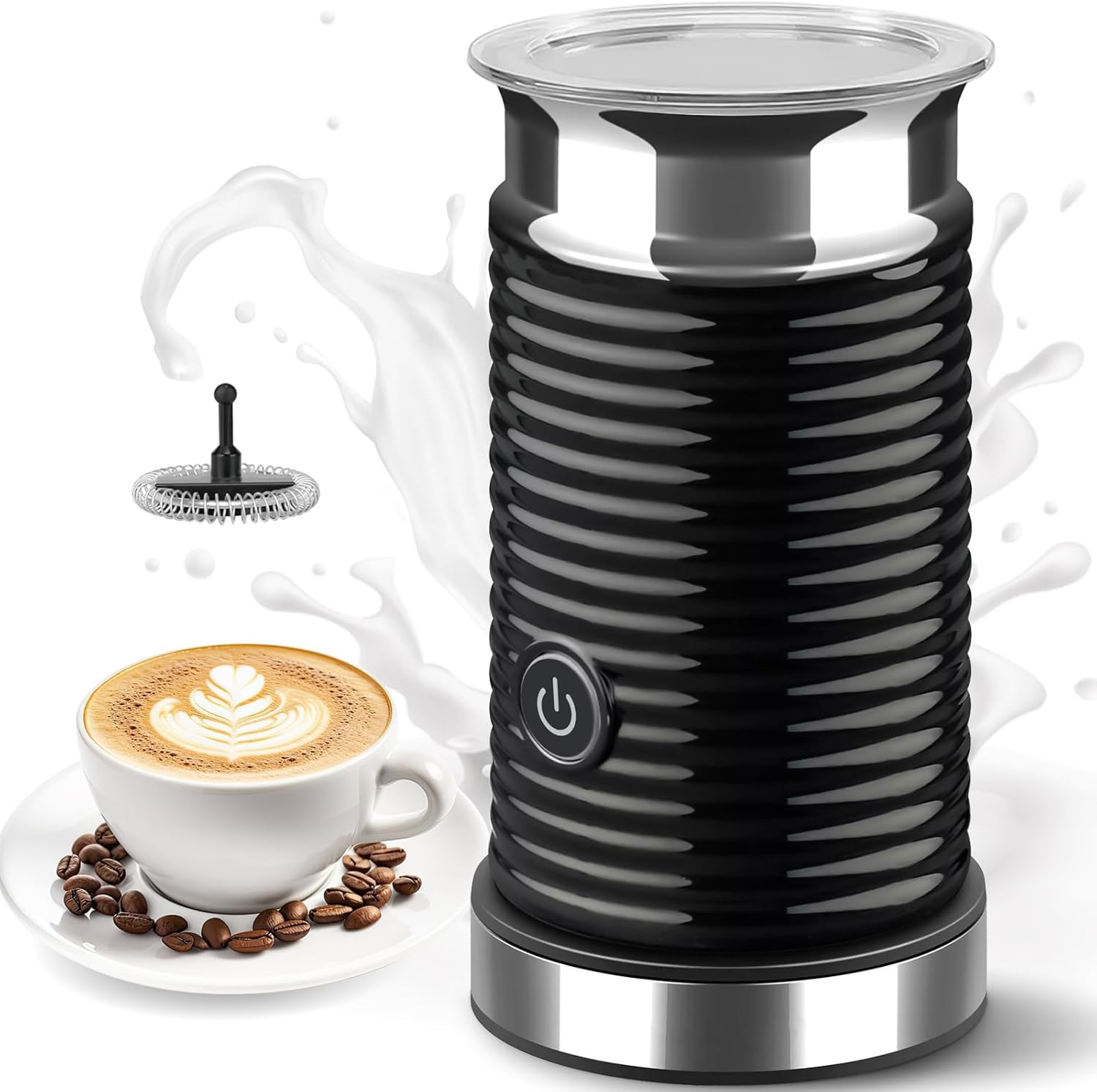 Youngly 4 in 1 Electric Multifunction Milk Frother Steamer Soft Foam Cafe Coffee Latte image number 4