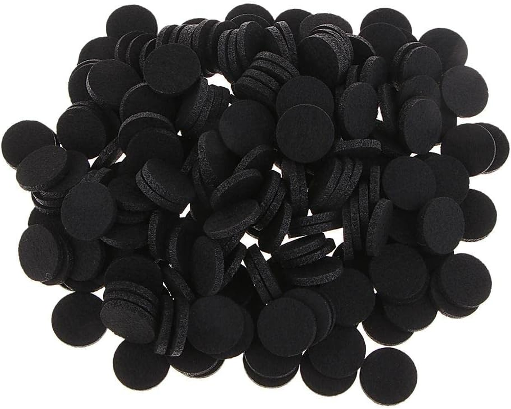 Rockible 200Pcs 21Mm Aromatherapy Essential Oil Diffuser Locket Refill Pads, Black image number 1