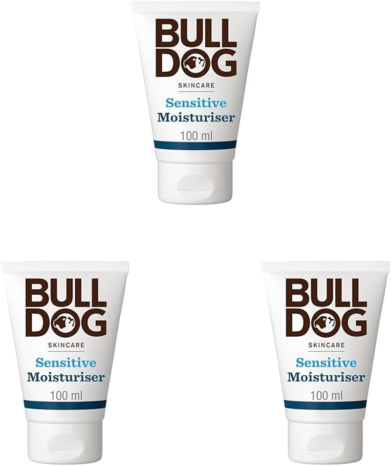 Bulldog Skincare for Men Sensitive Moisturiser, Fragrance Free, All Day Hydration for Sensitive Skin, 100Ml (Pack of 3) image number 3