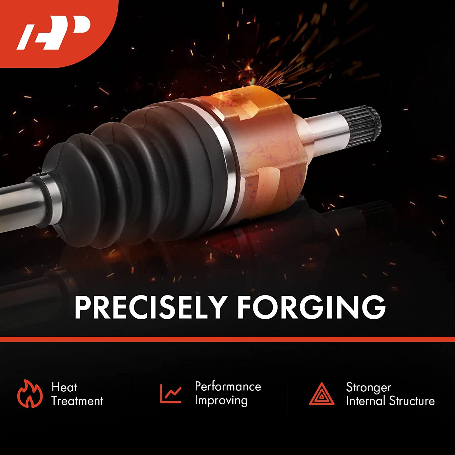 A-Premium Pair (2) Front CV Axle Shaft Assembly Compatible with Polaris Ranger 900 2011-2014, Ranger Crew 900 2012-2014, Left and Right image number 6