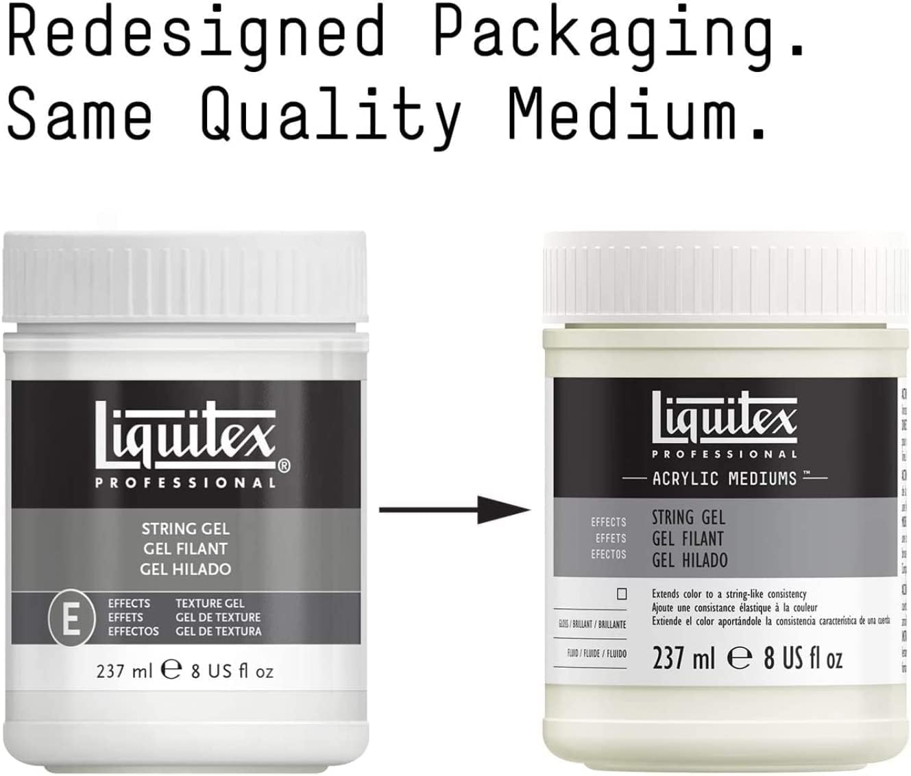 Liquitex Professional String Gel Effects Medium, 237 Ml image number 1