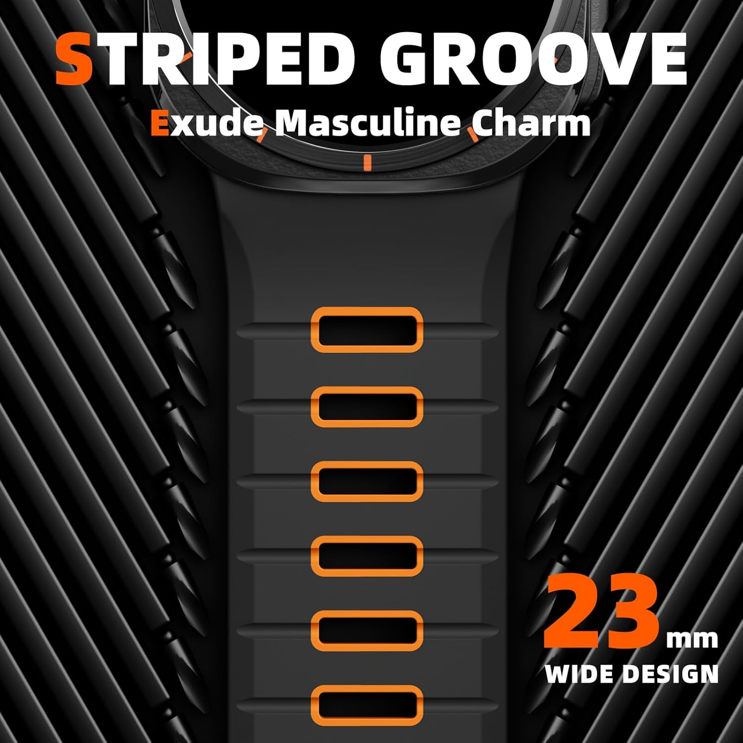 Ouwegaga Compatible with Samsung Galaxy Watch Ultra Band 47Mm(2024), Soft Silicone Sport Waterproof Replacement Wristband for Galaxy Watch Ultra Bands for Women Men, Multi Colors image number 5