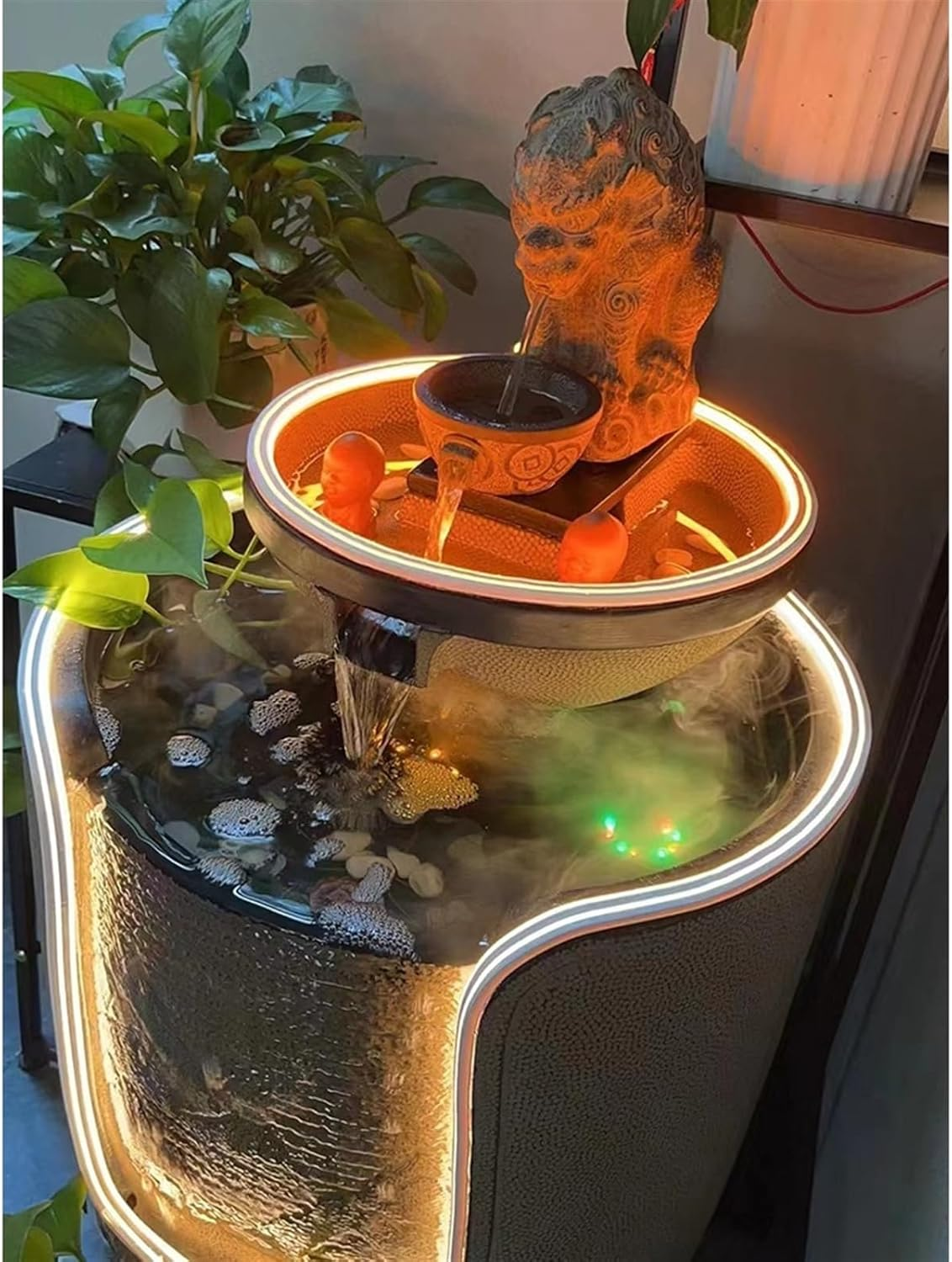 Outdoor Fountain Big Golden Toad Water Decoration, Floor Circulating Fountain, Courtyard Living Room, Tea Landscape image number 1