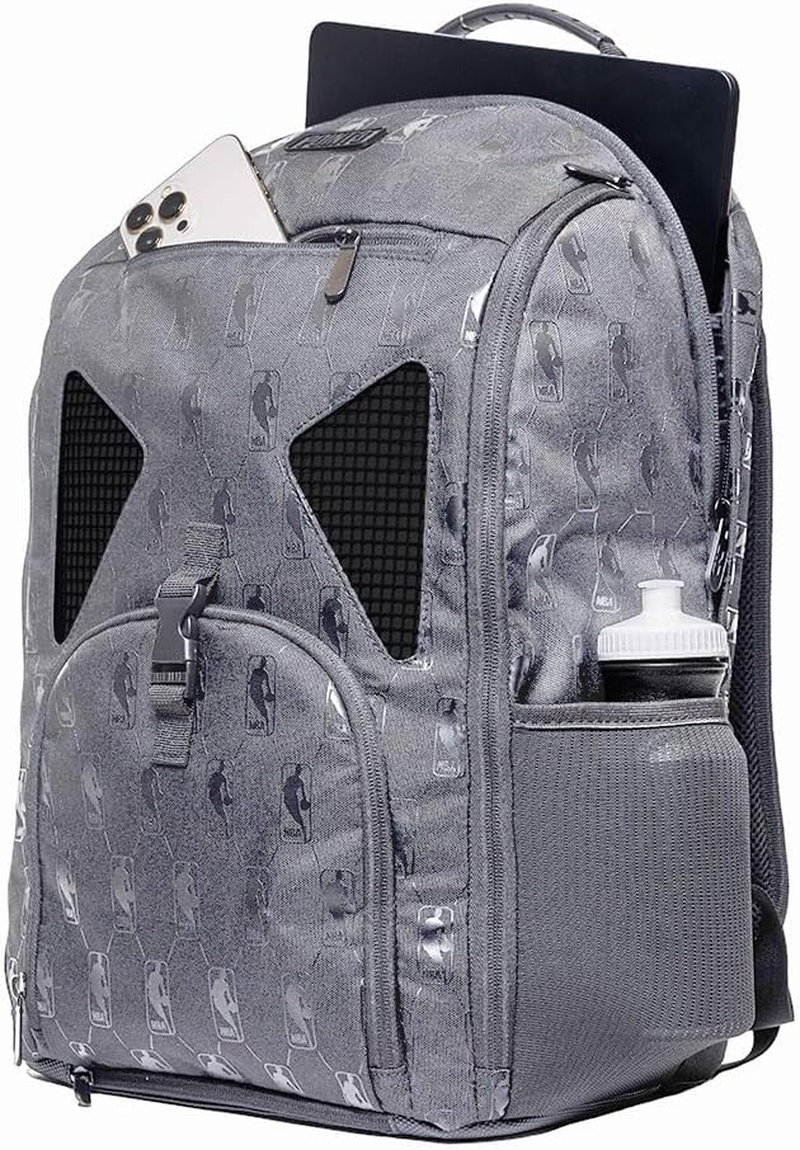 POINT3 NBA Basketball Backpacks Road Trip Tech, Officially Licensed NBA Bag with Drawstring for Basketball, Football, & More image number 5