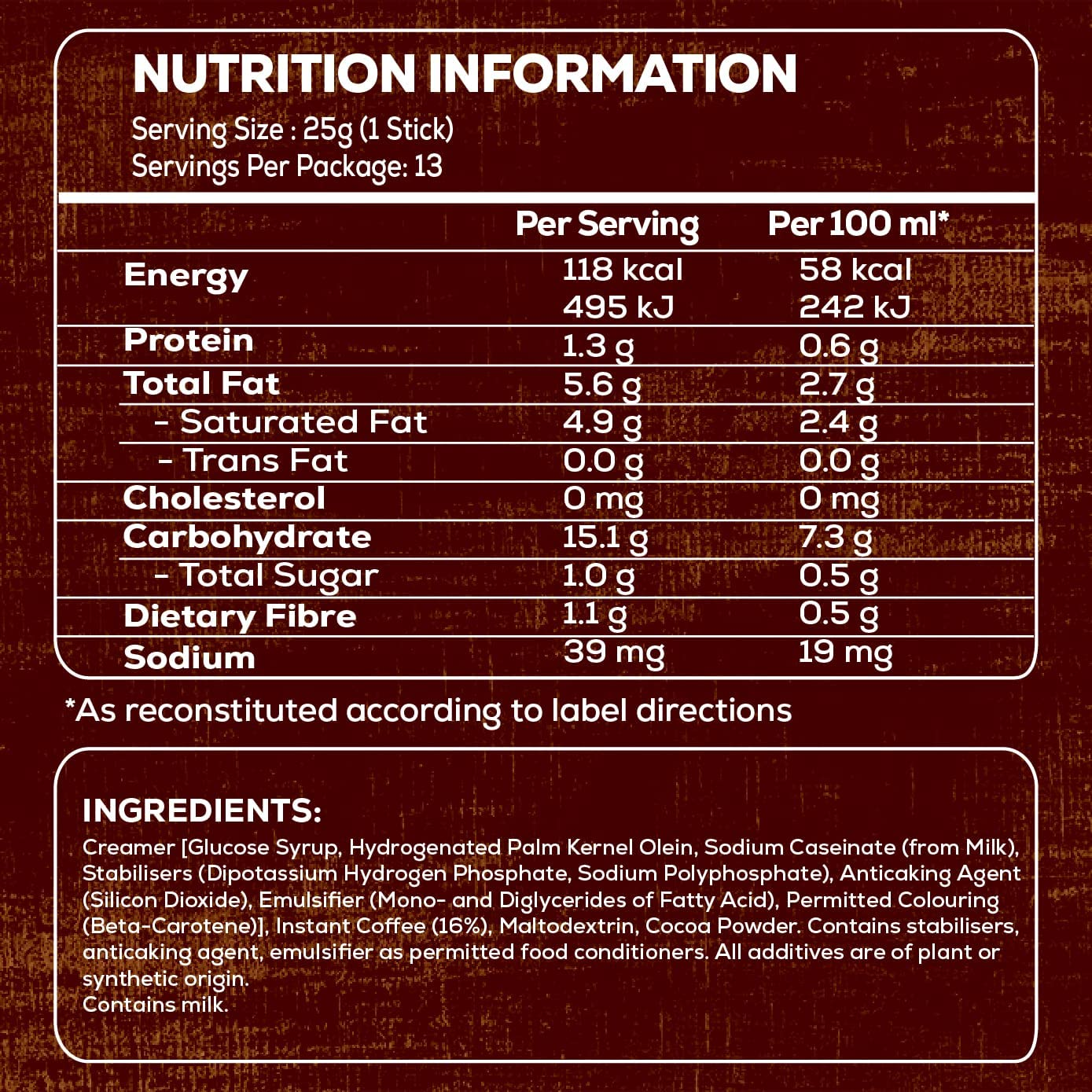 Oldtown 2 in 1 White Coffee and Creamer, 375 G - 375 G (Pack Of 1) image number 5