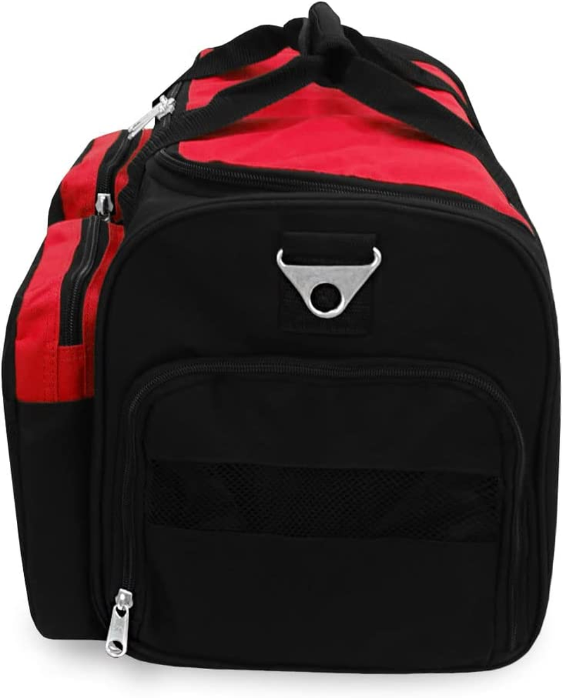 Everest Gym Bag with Wet Pocket, Red, One Size, Gym Bag with Wet Pocket image number 1