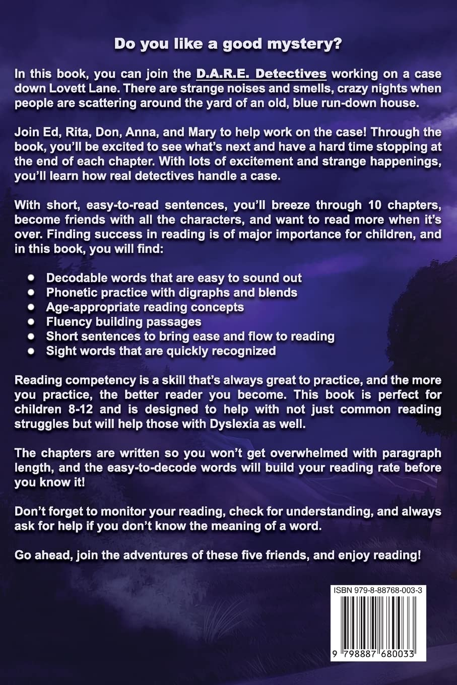 D.A.R.E Detectives: the Mystery on Lovett Lane (Dyslexia Font): 1