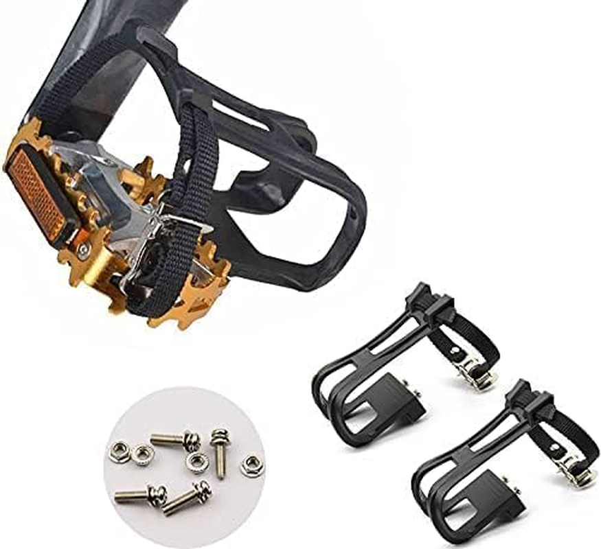 1 Pair Nylon Toe Clip Straps for MTB, Road, Mountain Bikes, Exercise Bikes and Spin Bikes image number 1