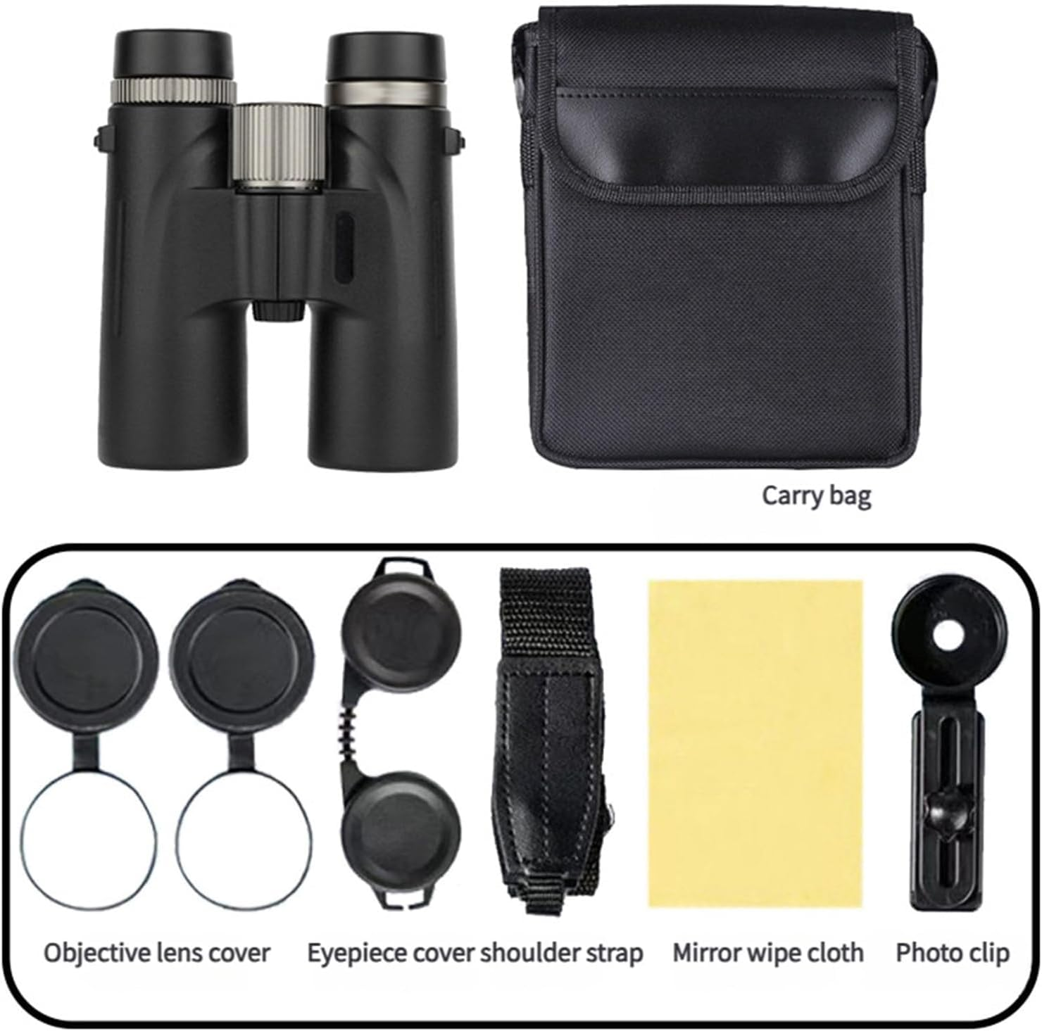 12X42 Adults High Magnification Binoculars, Waterproof & Fogproof, Wider View, Night Vision, Great for Bird Watching, Hunting & Travel and Concerts (Green) image number 5