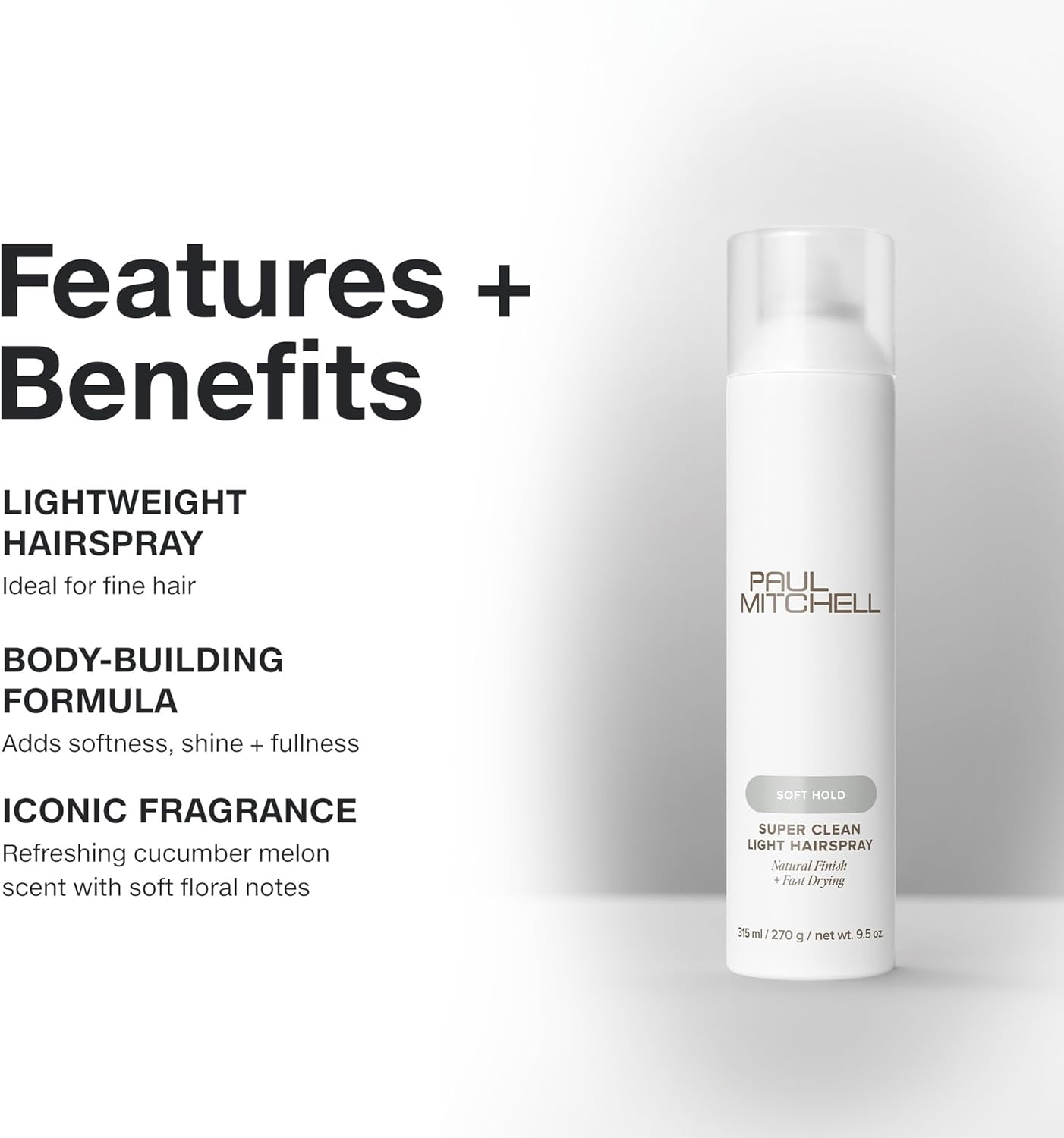 Paul Mitchell Super Clean Light Finishing Hairspray, 315Ml image number 4