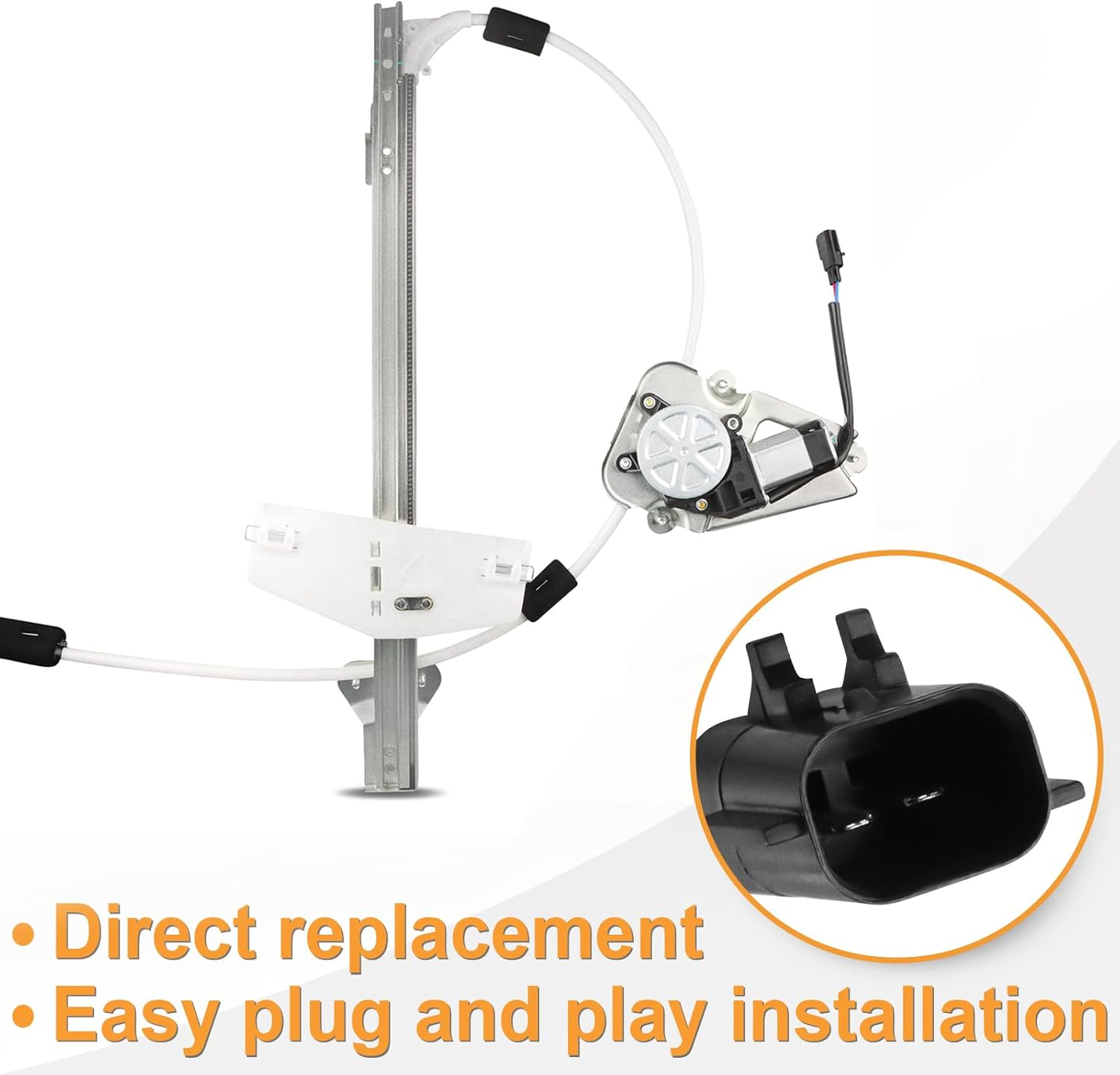 Front Passenger Side Power Window Regulator with Motor Assembly Replacement for Jeep Liberty KJ 2002 2003 2004 2005 2006, Right, 741-527 image number 5