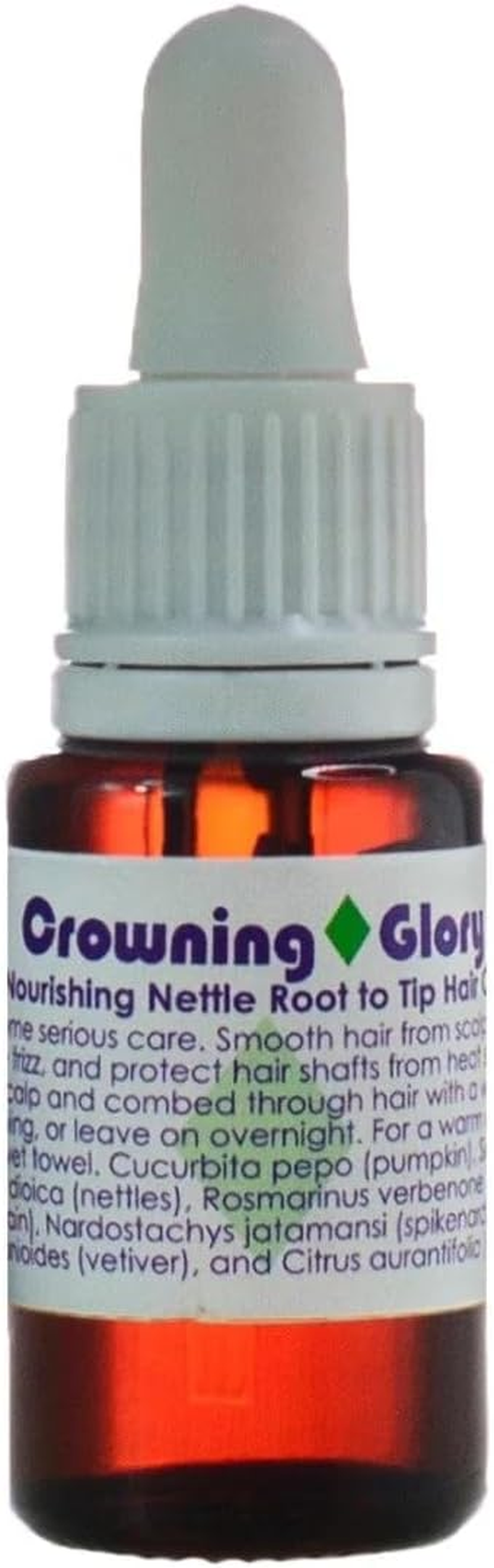 LIVING LIBATIONS - Organic Crowning Glory Nourishing Nettle Hair Oil | Natural, Wildcrafted, Vegan Clean Beauty (1 Fl Oz | 30 Ml)