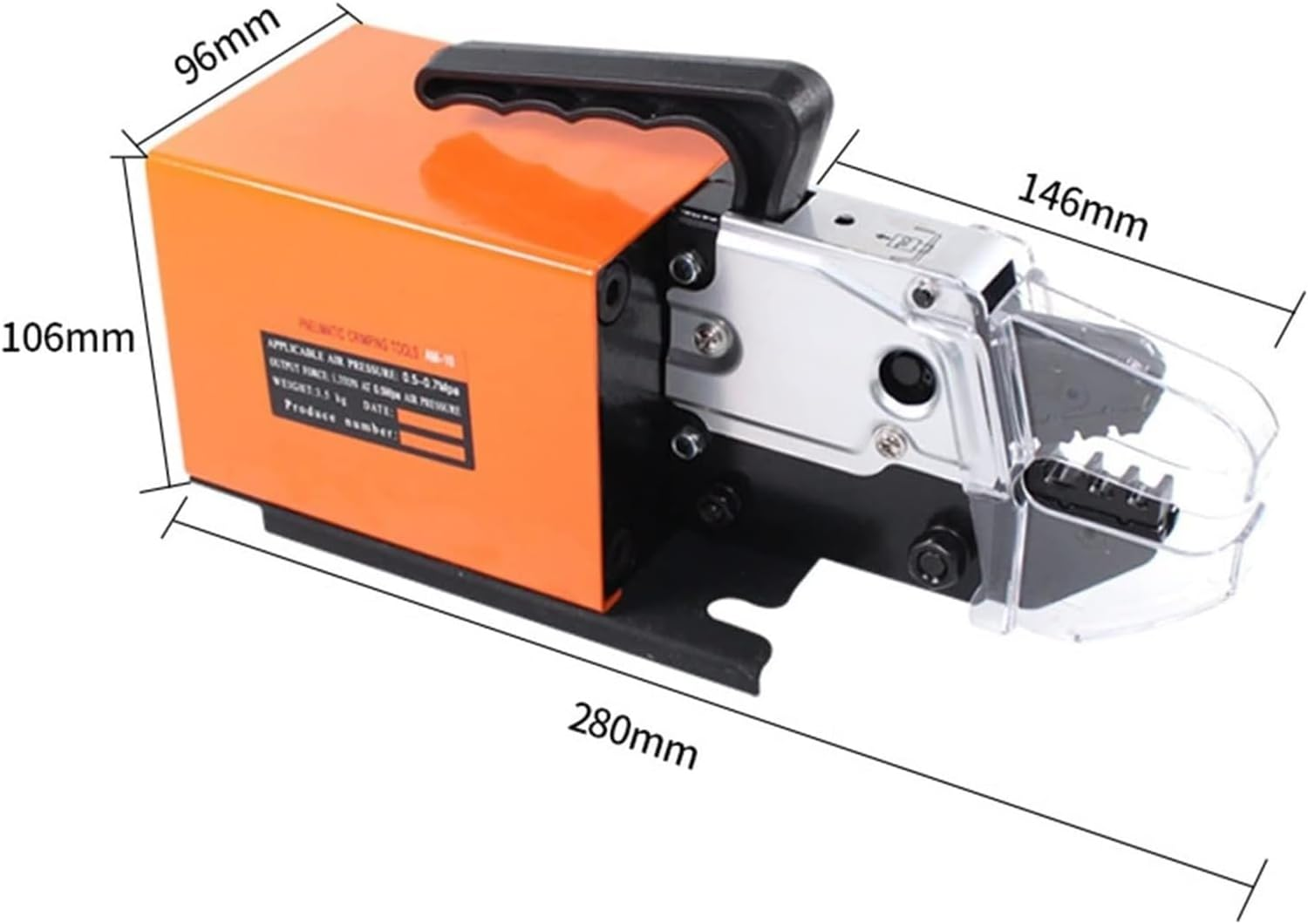 AM-10 Electro-Pneumatic Crimping Machine Cold Press Automatic Crimping Machine Crimping Tool image number 3