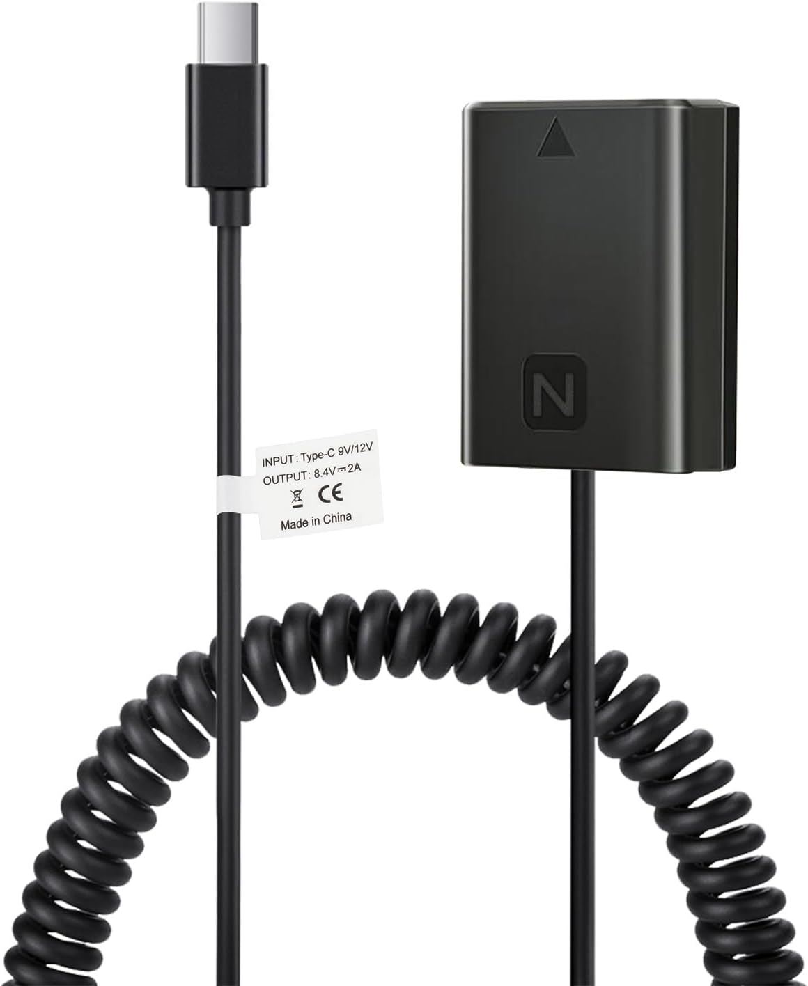 Tectra USB-C to NP-FZ100 Dummy Battery, Continuous Power Supply for Sony ZV-E1, A7 III, A7 IV, A7S III, A7R III, A7R IV, A7R V, A7C,A1, A9, A9 II, A6600, A6700, FX3, FX30 Cameras image number 5