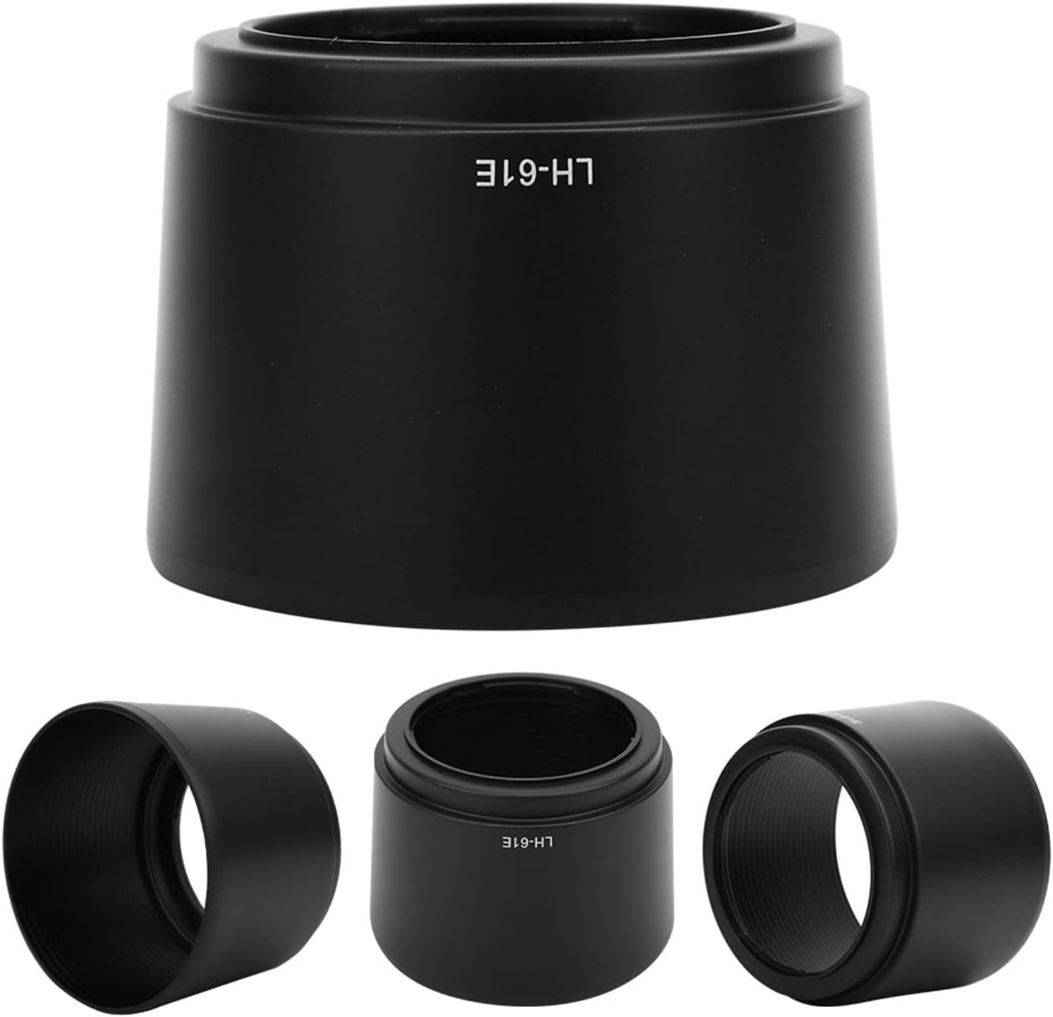 Lens Hood,Lh-61E Black Plastic Lens Hood for 70-300Mm F / 4.8-6.7 Cameras,Effectively Avoid Unwanted Light and Glare image number 1