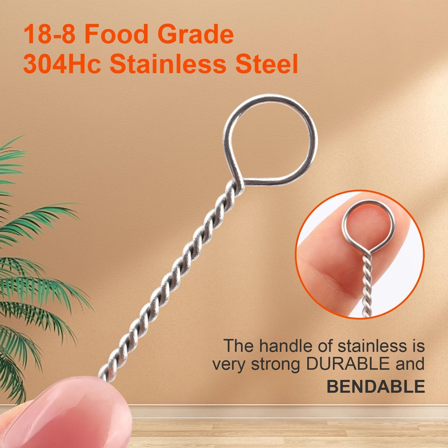 Straw Cleaner Brush,10 Pcs Drink Straw Cleaning Brush Kit, Extra Long Pipe Cleaners, Straw Cleaning Brush Bottle Brush Cleaner Pipe Cleaner for Tumbler, Sippy Cup, Bottle and Tube (Black-10Pcs) image number 2