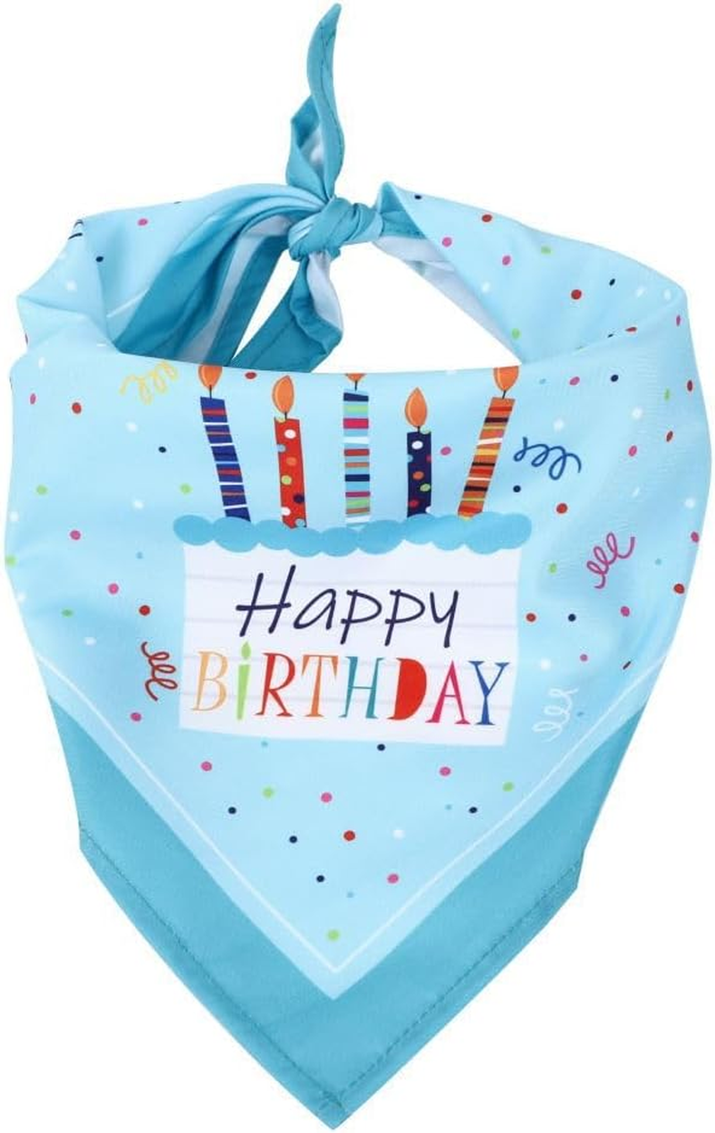 Generic Dog Birthday Hat Set with Number - Blue, One Size