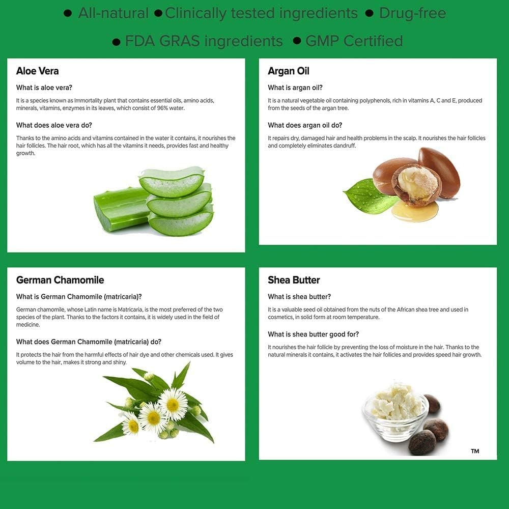 Green Bubble Hair Growth Set by Bubbly (Pack of 3) image number 5