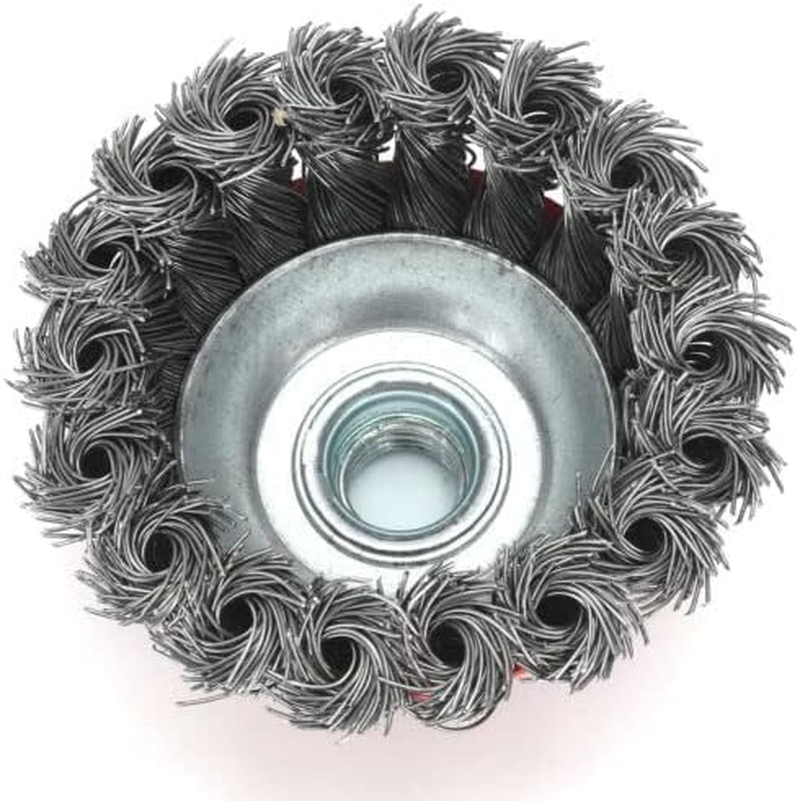 Youngly 8Pcs Wheel Disc Cup Brush Twist Knot Wire Set Kit for Angle Grinder M14 Crew image number 3