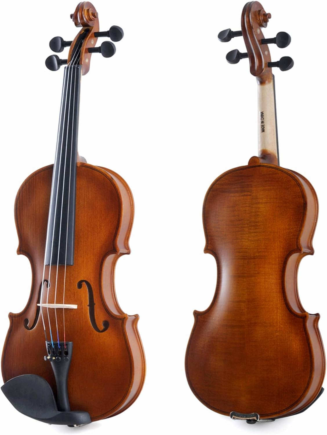 Aileen Violin 4/4 Full Size for Beginners with Fingerboard Sticker, User Manual, Hard Case, Bow, Rosin, Bridge, and Polishing Cloth image number 5