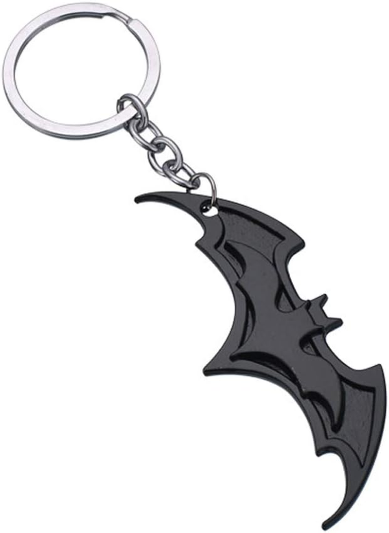 (Dual Black) - OK-STORE Batman the Dark Knight Movie Metal Brands Keychain (Black) image number 2