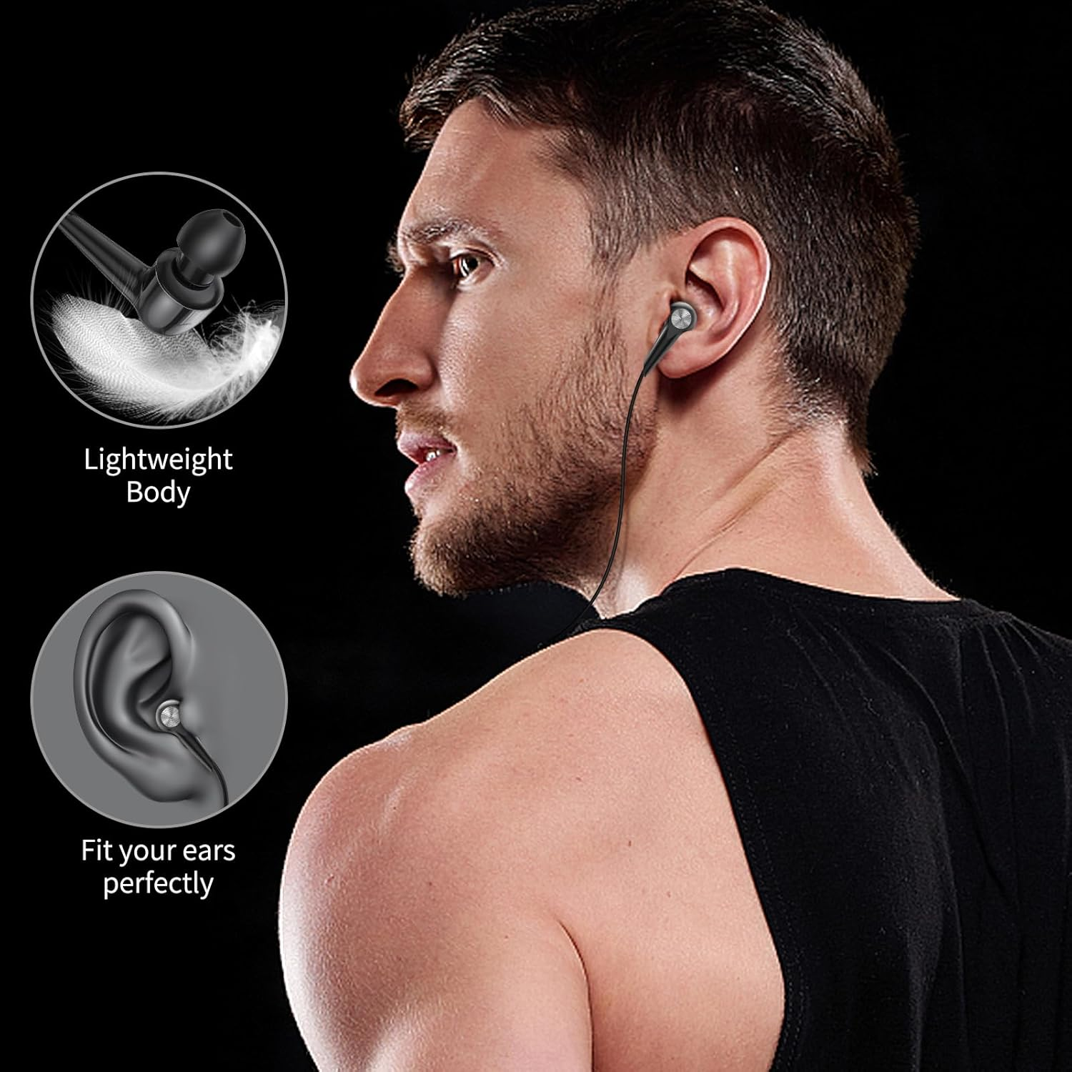 USB C Earbuds Wired Headphones with Microphone for Samsung S24 Ultra S23 FE S22 S21, Type C In-Ear Noise Canceling Sport Headset for Iphone 15 plus Ipad Galaxy A55 A35 A33 A34 Oneplus 12 Pixel 8 7 6A - Grey image number 4