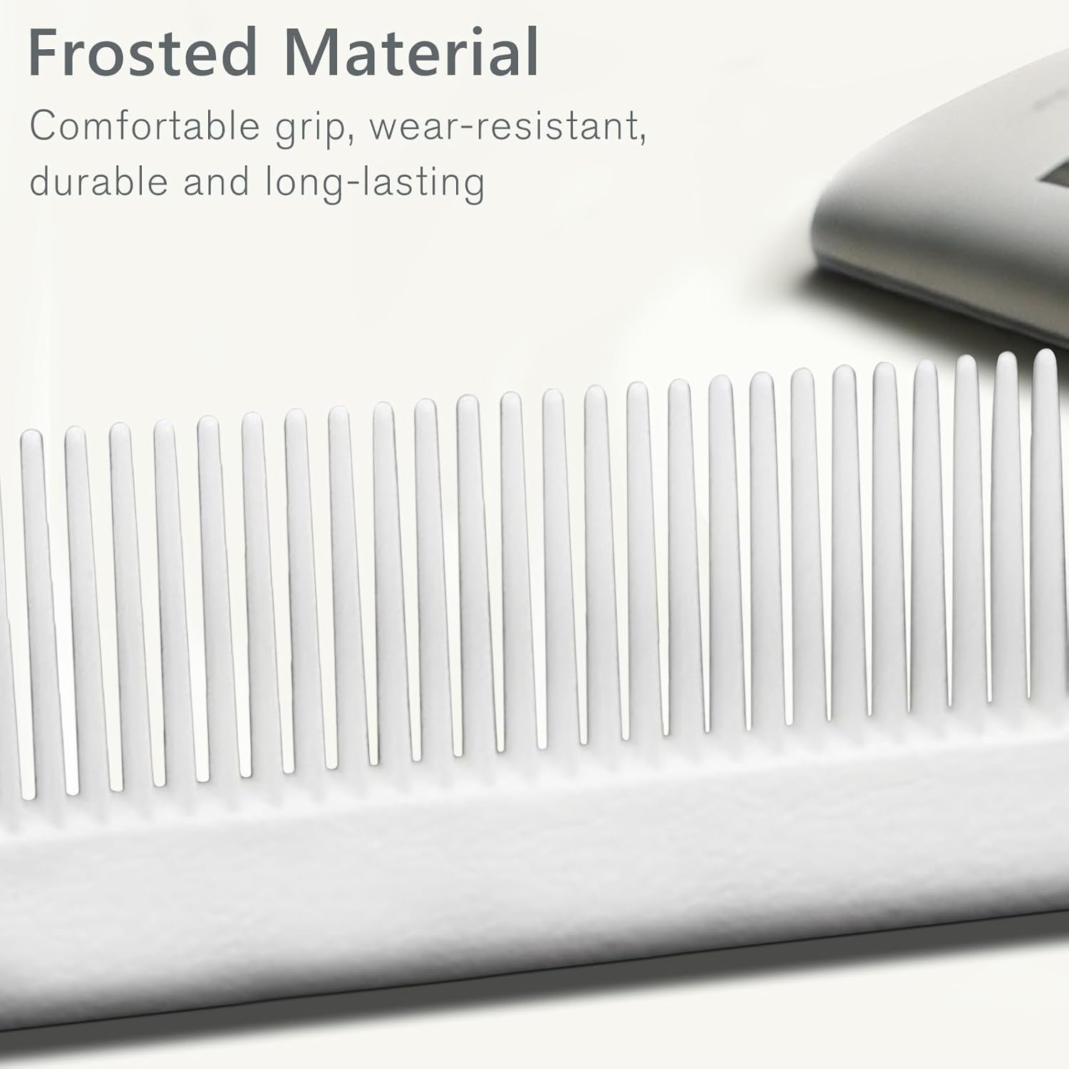 Professional Portable Fine Tooth Teasing Comb for Styling, Hair Cutting, White Retractable Metal Rat Tail Comb for Parting, Stainless Steel Pin Tail Teasing Comb for Salon image number 2