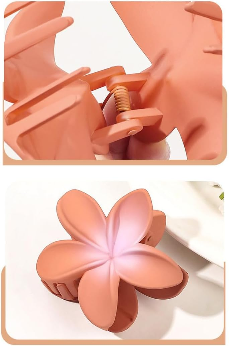 Wambere Pack of 1 Women'S Flower Hair Clips, Flower Hairpin, Hair Clips, Claw Clip, Non-Slip Plastic Hair Pin, Hair Clips, Headwear, Hair Accessories for Women and Girls for Daily Wear, Green image number 3