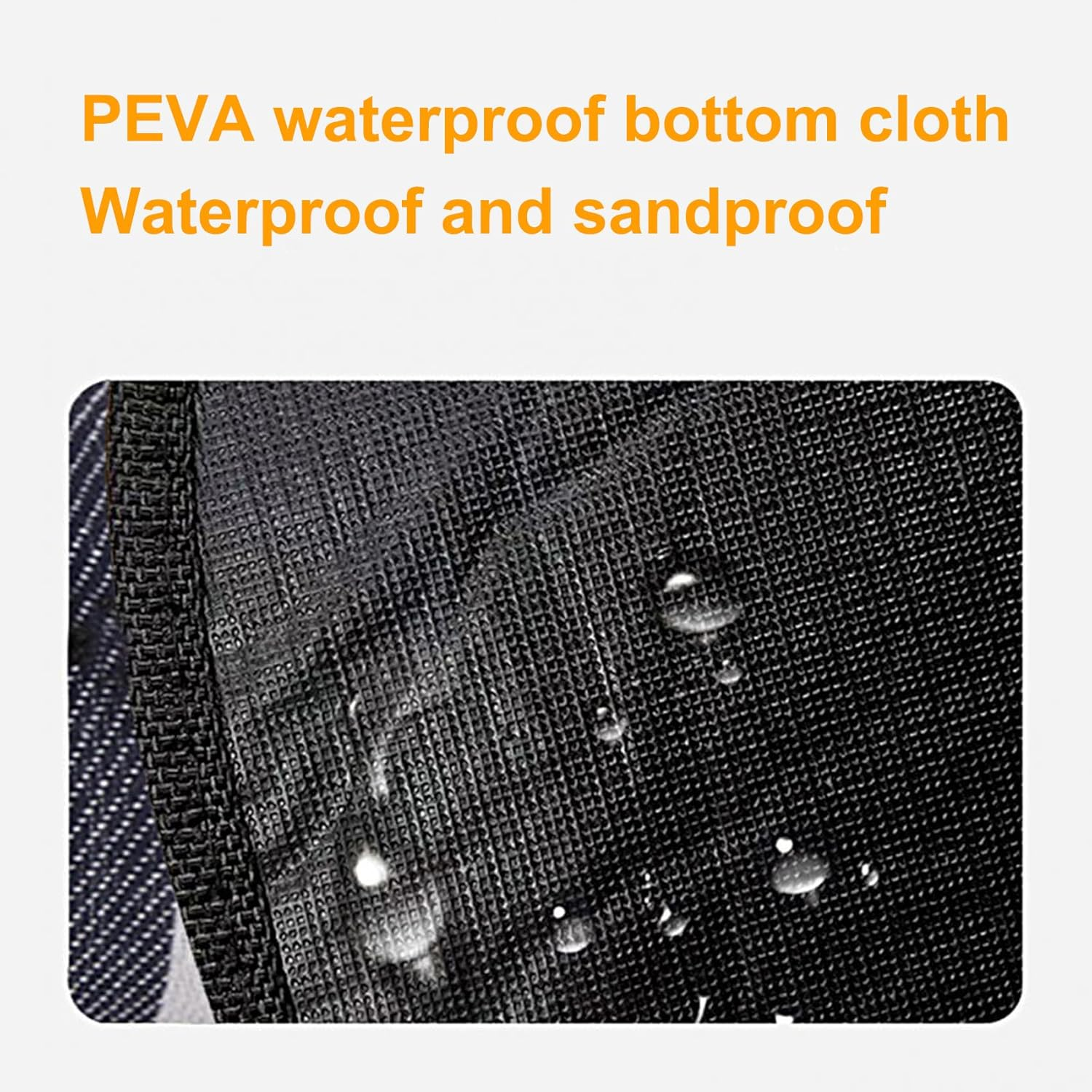 AUTENS 2M X 2M Extra Large Picnic Blanket Use as Outdoor Play Mat, 3-Layer Indoor Couch Throw for Warmth, Family Size, Camping Beach Waterproof Cashmere Rug (Black and White Grid image number 3