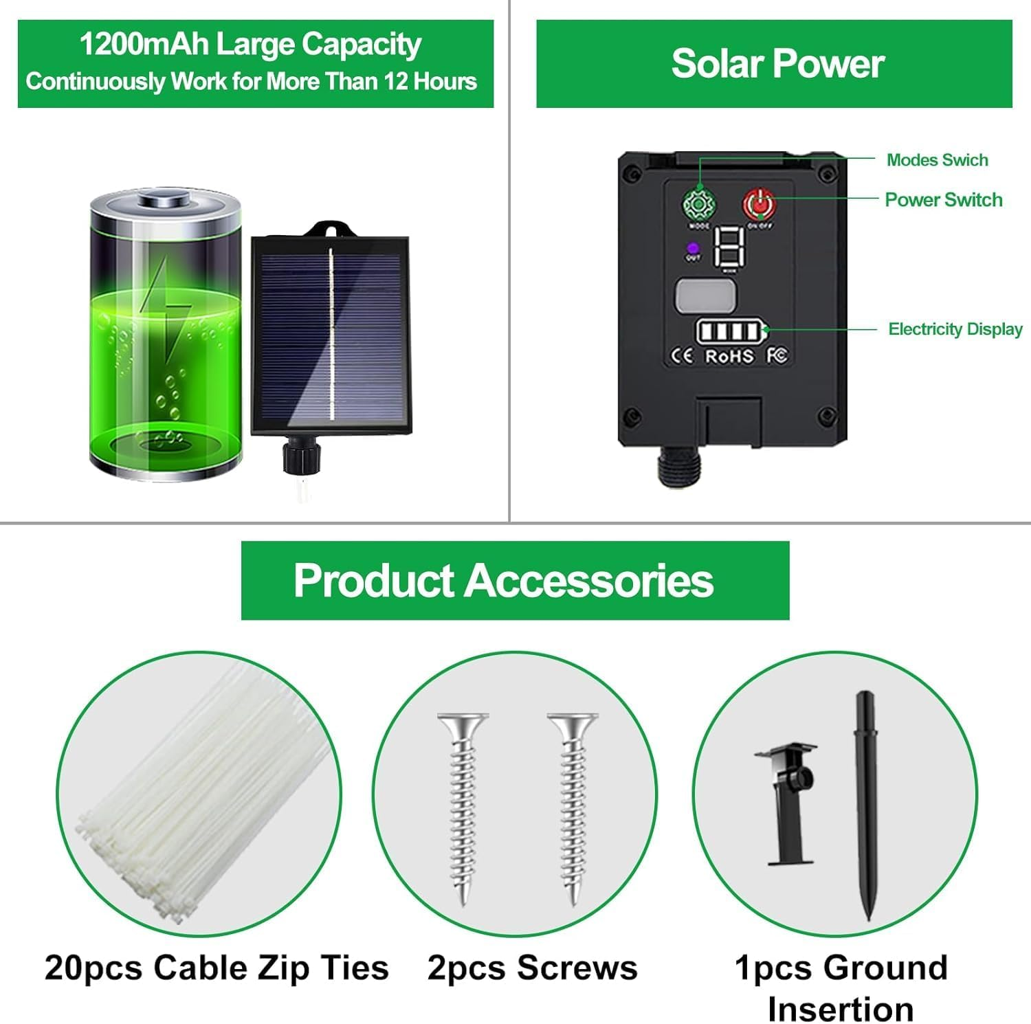 300 LED Solar Rope Lights Outdoor 99 FT Bright Garden String Lights Durable 8 Modes Outdoor Fairy Lights Waterproof Garden Decorative Lights for Fence Patio Decor(Blue) image number 1