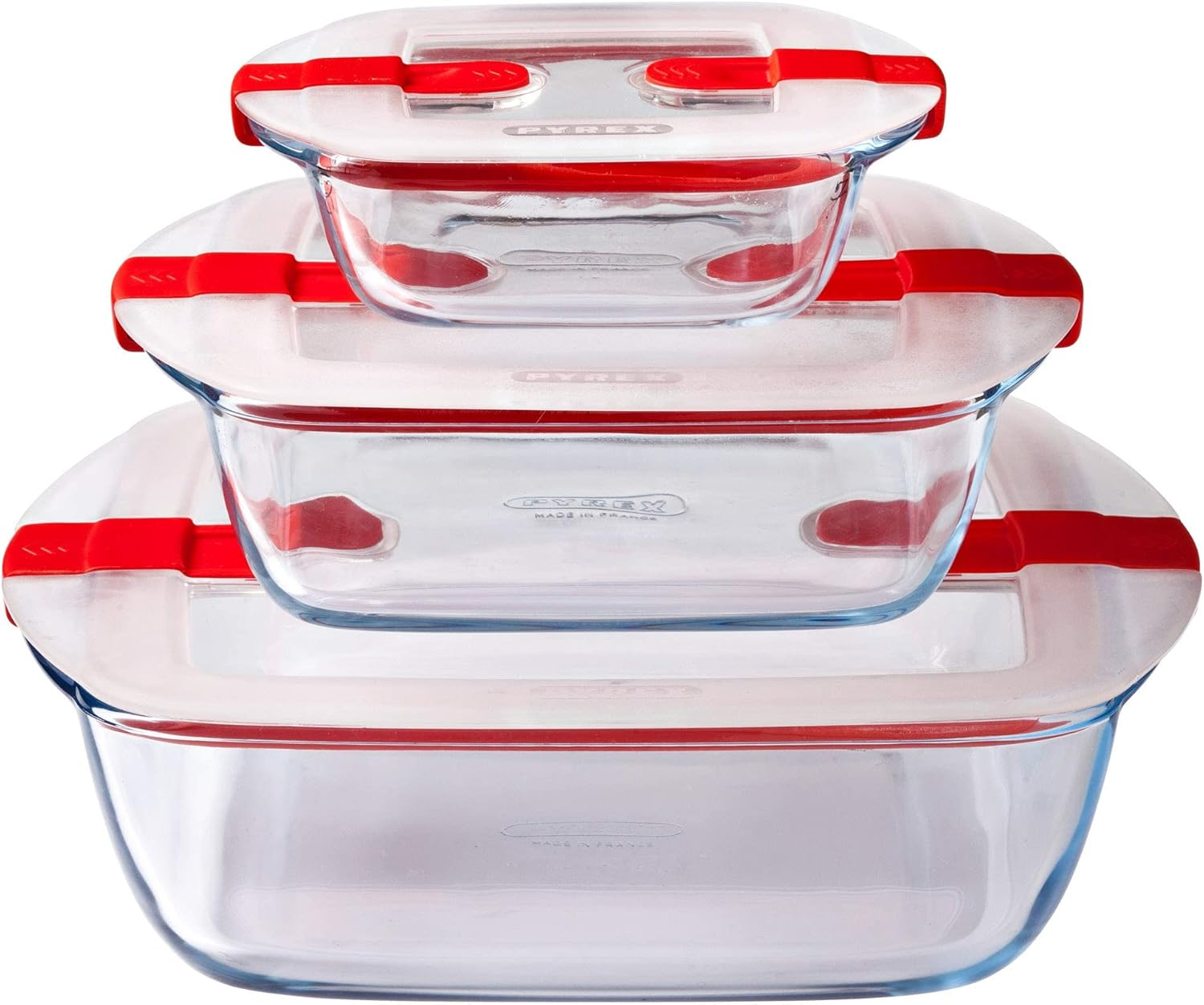 Pyrex 211PH00 Microwavable Glass Storage Container, Clear image number 1