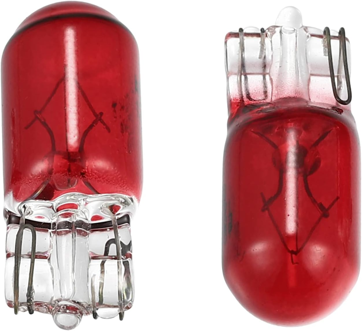 X AUTOHAUX 10Pcs DC 12V T10 W5W LED Dashboard Light Red for Car Internal