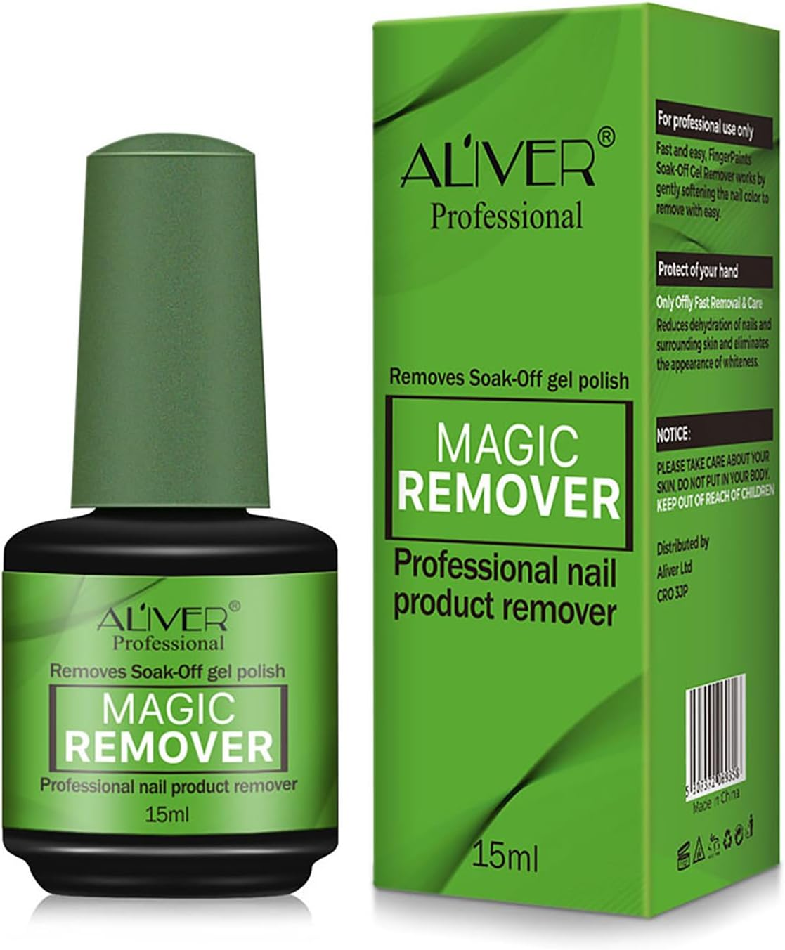 Gel Nail Polish Remover, Gel Polish Remover for Nails - Quickly & Easily Remove Nail Polish within 3-5 Minutes, No Need Tin Foil & Don'T Hurt Nails, Professional Non-Irritating Gel Nail Polish Remover (Green) image number 4