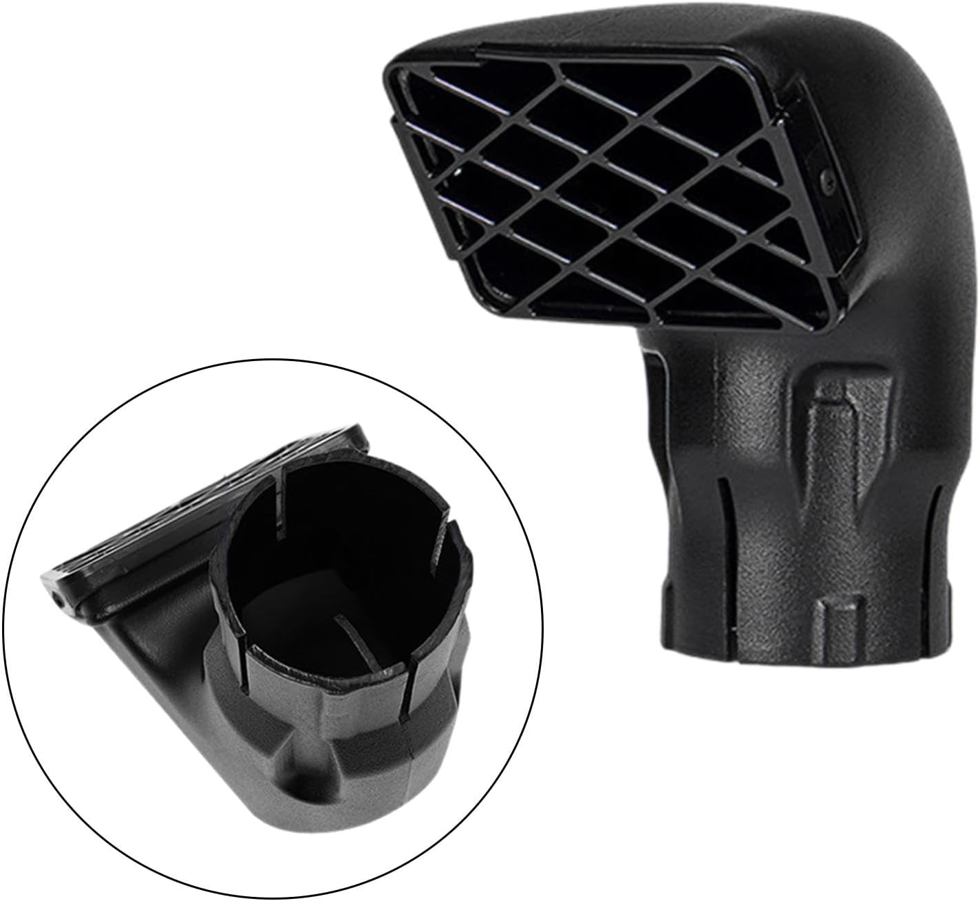 Generic Air Intake Inlet Universal Car Snorkel Head Automotive Engine Accessory Replacement Car Mudding Snorkel Head Head, 3.50Inch image number 2