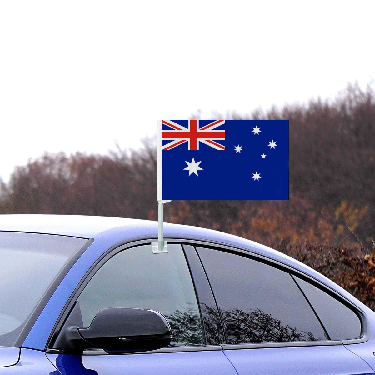 2 PCS Australia Car Flag,Australian Decor,Two Layer Digital Printed 150D Banner for Car Vechile Truck image number 3