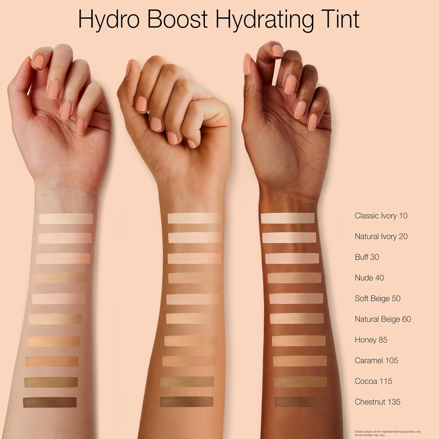 Neutrogena Hydro Boost Hydrating Tint with Hyaluronic Acid, Lightweight Water Gel Formula, Moisturizing, Oil-Free & Non-Comedogenic Liquid Foundation Makeup, 115 Cocoa Color 1.0 Fl. Oz image number 1