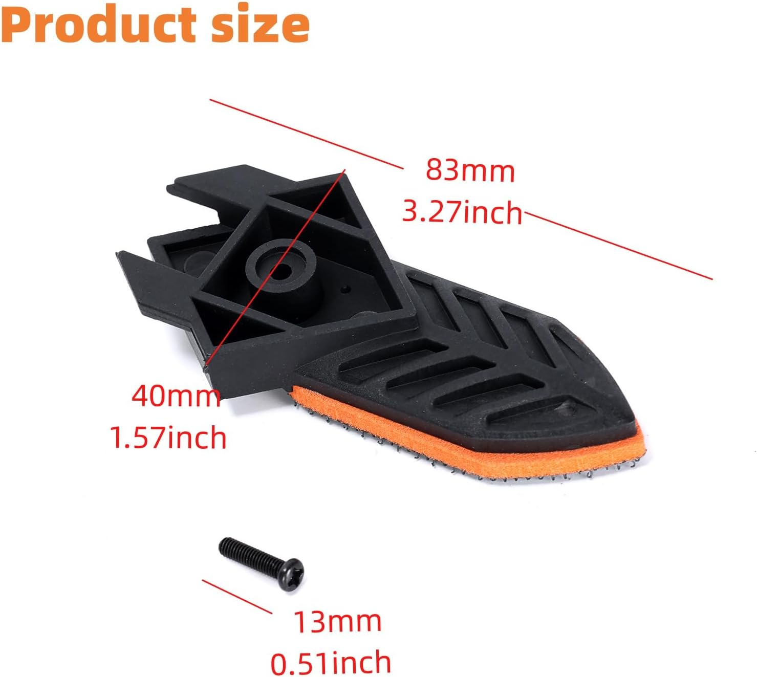 Ruimou 2Pcs Sander Finger Platen, Compatible with Black & Decker/Mouse Sander KA160K, KA161, Ka165Gt,Etc, Replacement Part 582099-00 image number 3