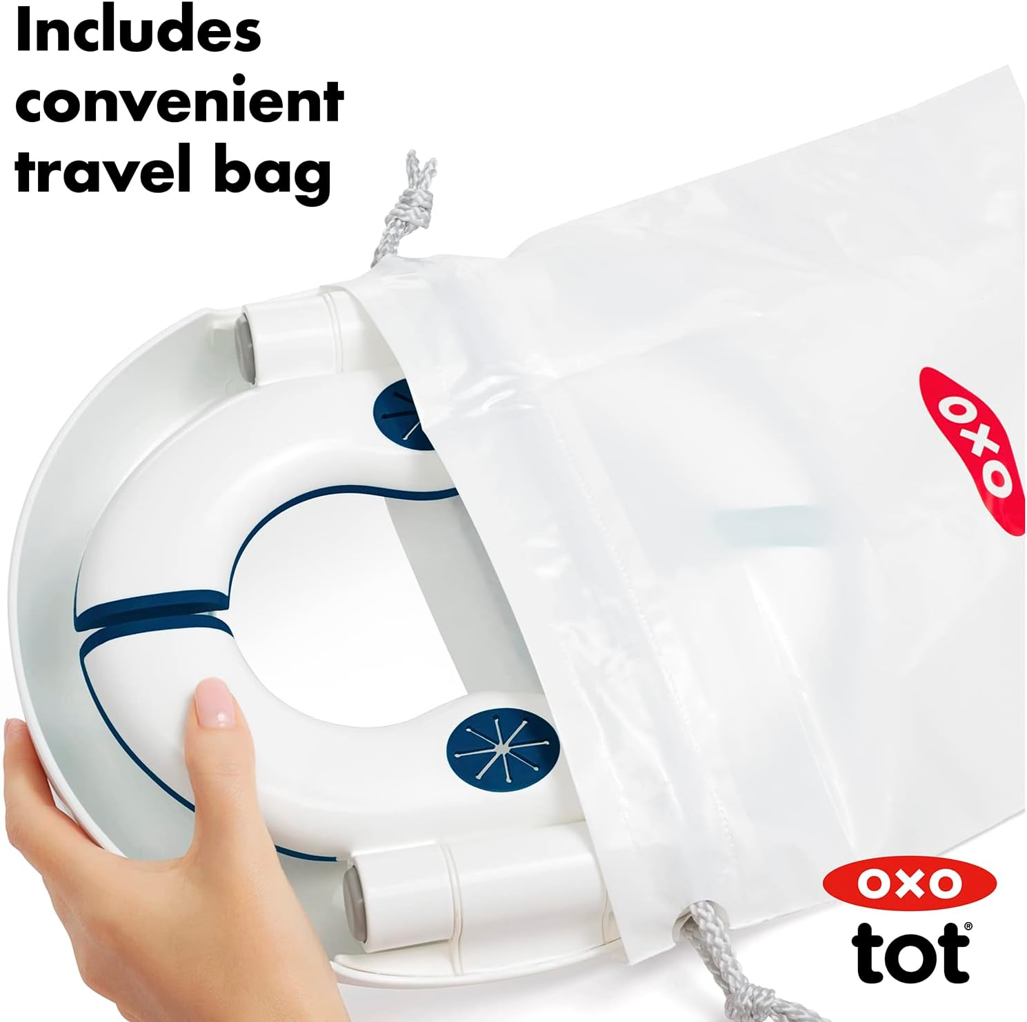 OXO Tot 2-In-1 Go Potty for Travel - Navy image number 6