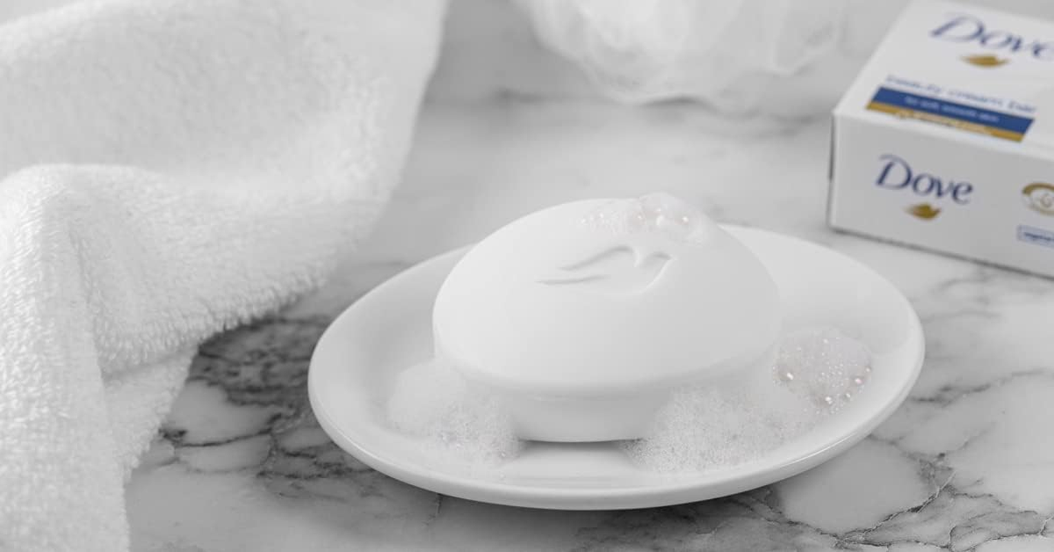 Dove Original Beauty Bar Soap with &frac14; Moisturising Cream for Softer, Smoother, Healthier-Looking Skin 6X 90 G image number 5