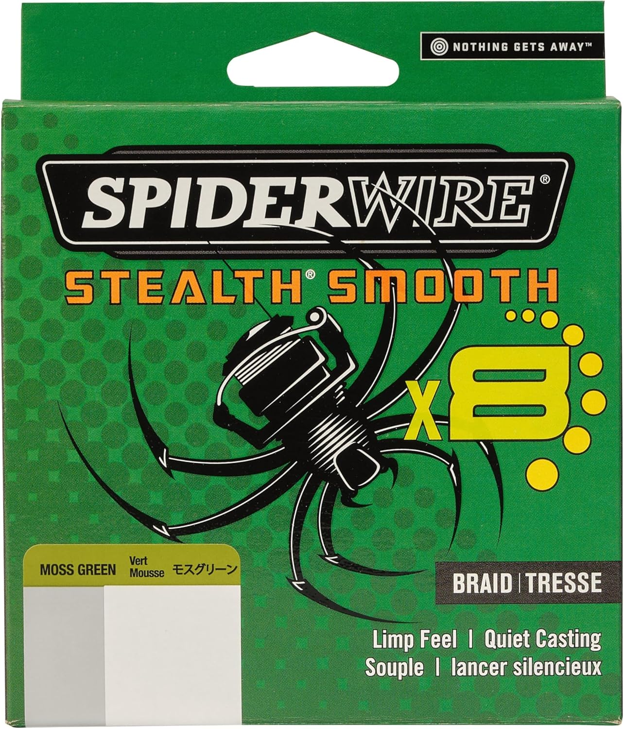 Spiderwire Stealth Smooth Superline Braid Fishing Line, Spiderwire&reg; Stealth Smooth, SCSM80G-270 SPW STSMO 80LB 270YD MGRN, Moss Green, 80/20 Pound Test-270 Yard image number 4