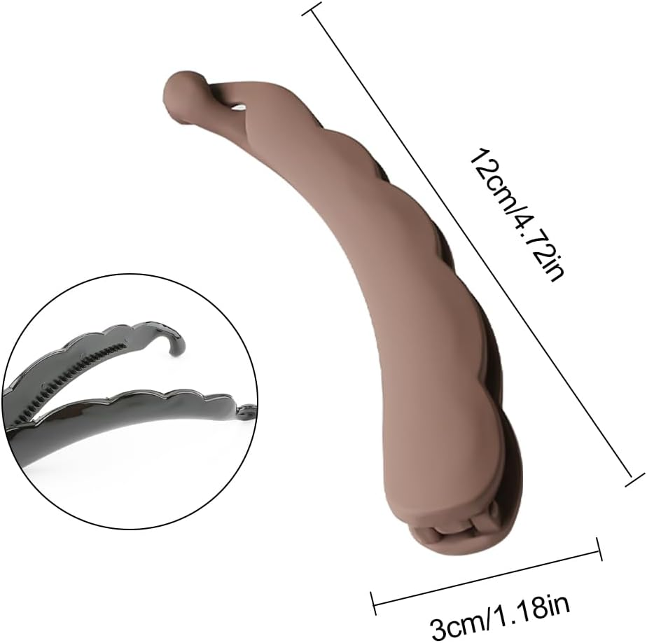 JRYXDS Pack of 6 Banana Hair Clips Vintage French Banana Hair Comb for Long Curly or Straight Hair (6 Colours) image number 5