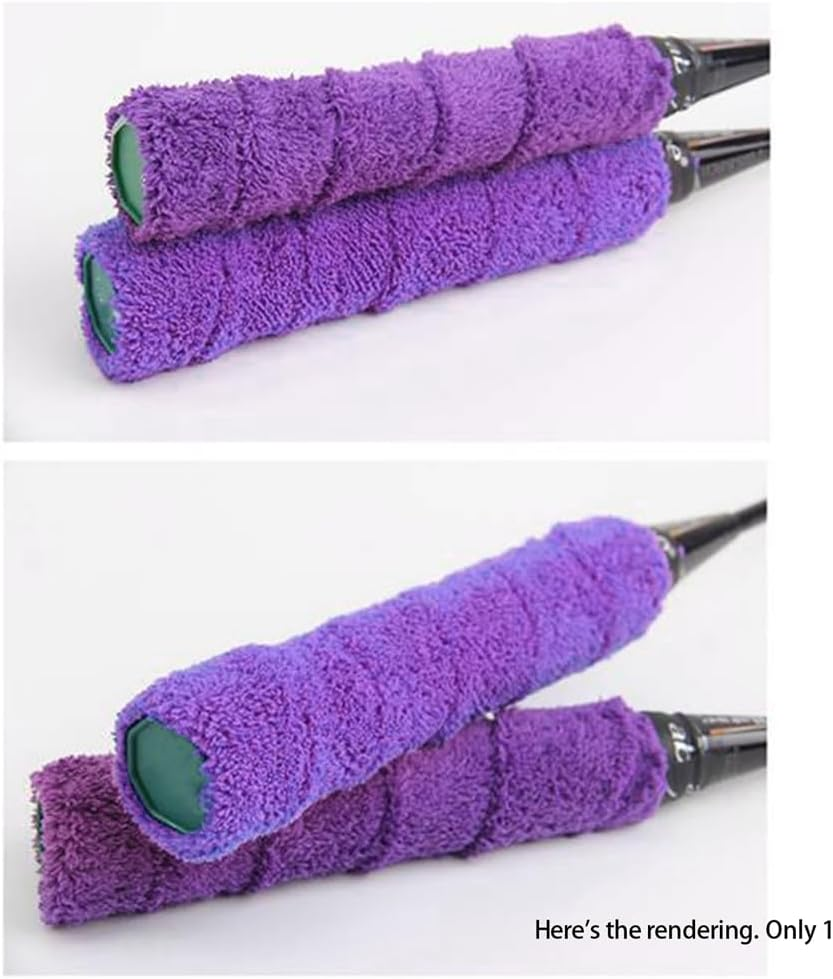 Elqater Badminton Grip with Seal Tape Base Film Microfiber Badminton Towel Long Hair Microfiber Badminton Towel Hand Glue image number 2