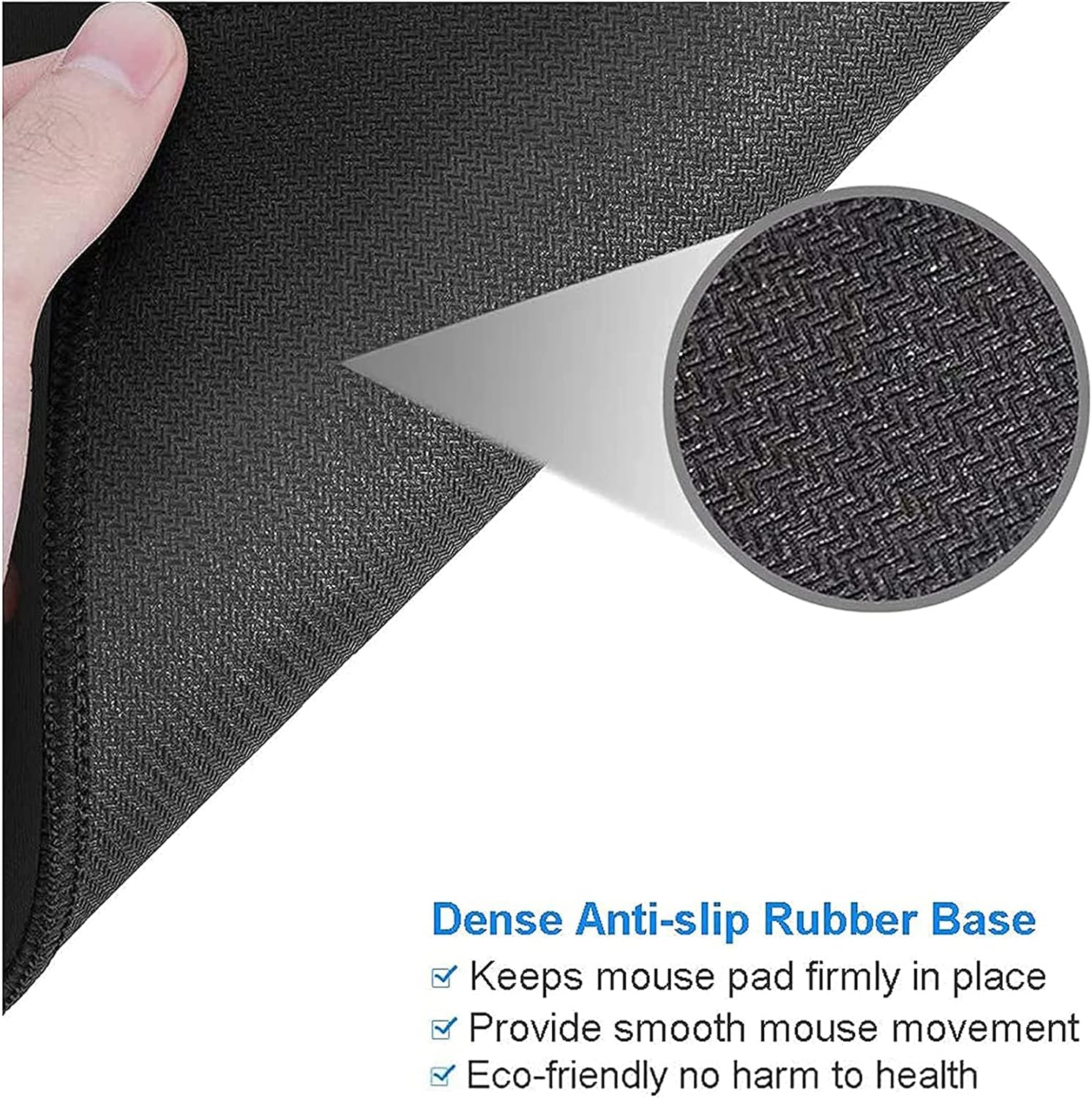 HEVITDA Mouse Pad, Premium-Textured Mouse Mat, Gaming Mouse Pad, Anti-Skid Rubber Base Mousepad with Delicate Stitched Edge for Laptop, Computer & PC, Honeybee - Cute Turtle image number 2