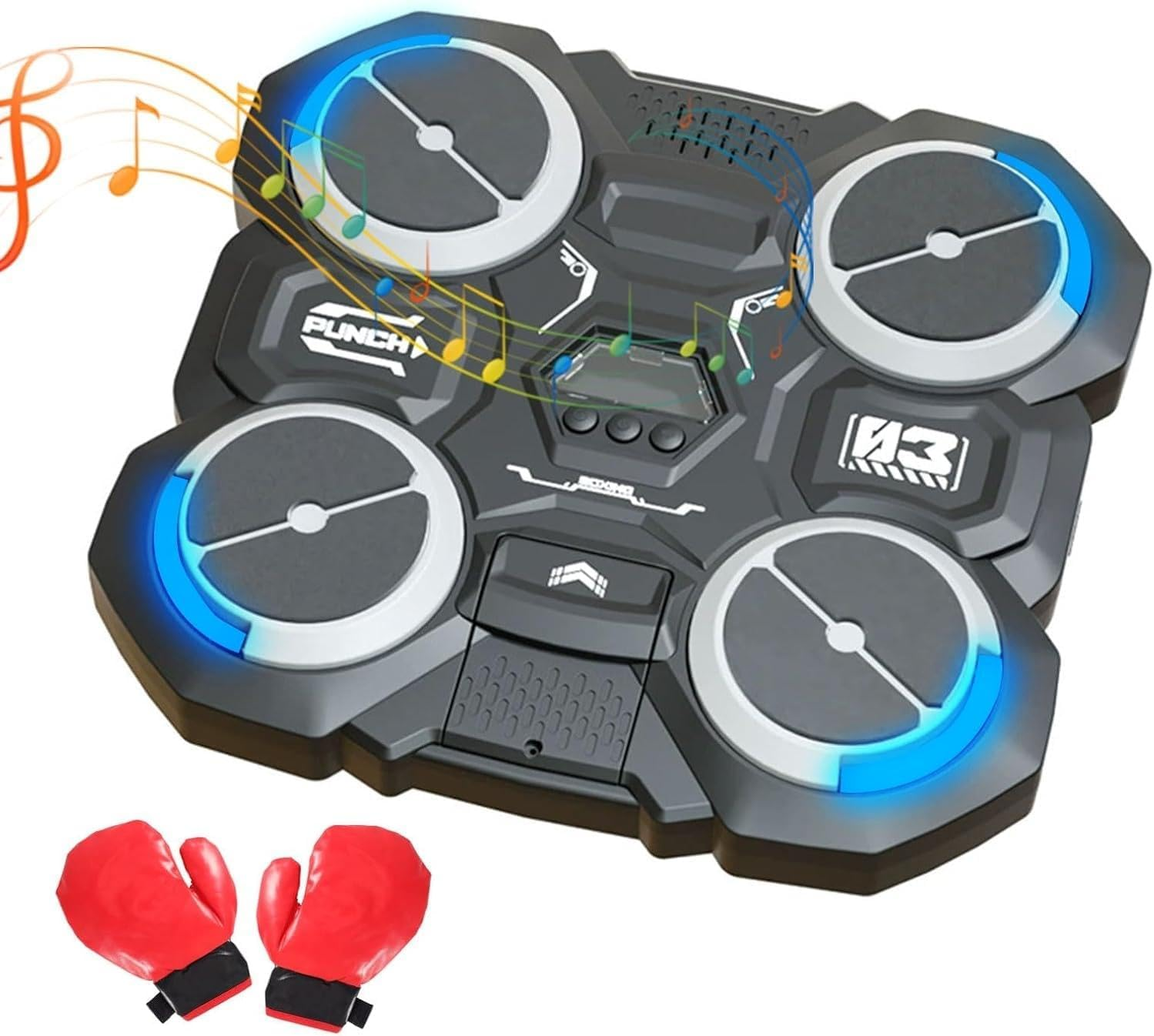 Crspexil Musical Boxing Machine, Wall-Mounted Boxing Machine with Boxing Gloves, Home Fitness Equipment, Dynamic Rhythm Punching Change,Home Decompression Wall Target,Home Training/Gym Equipment. image number 3