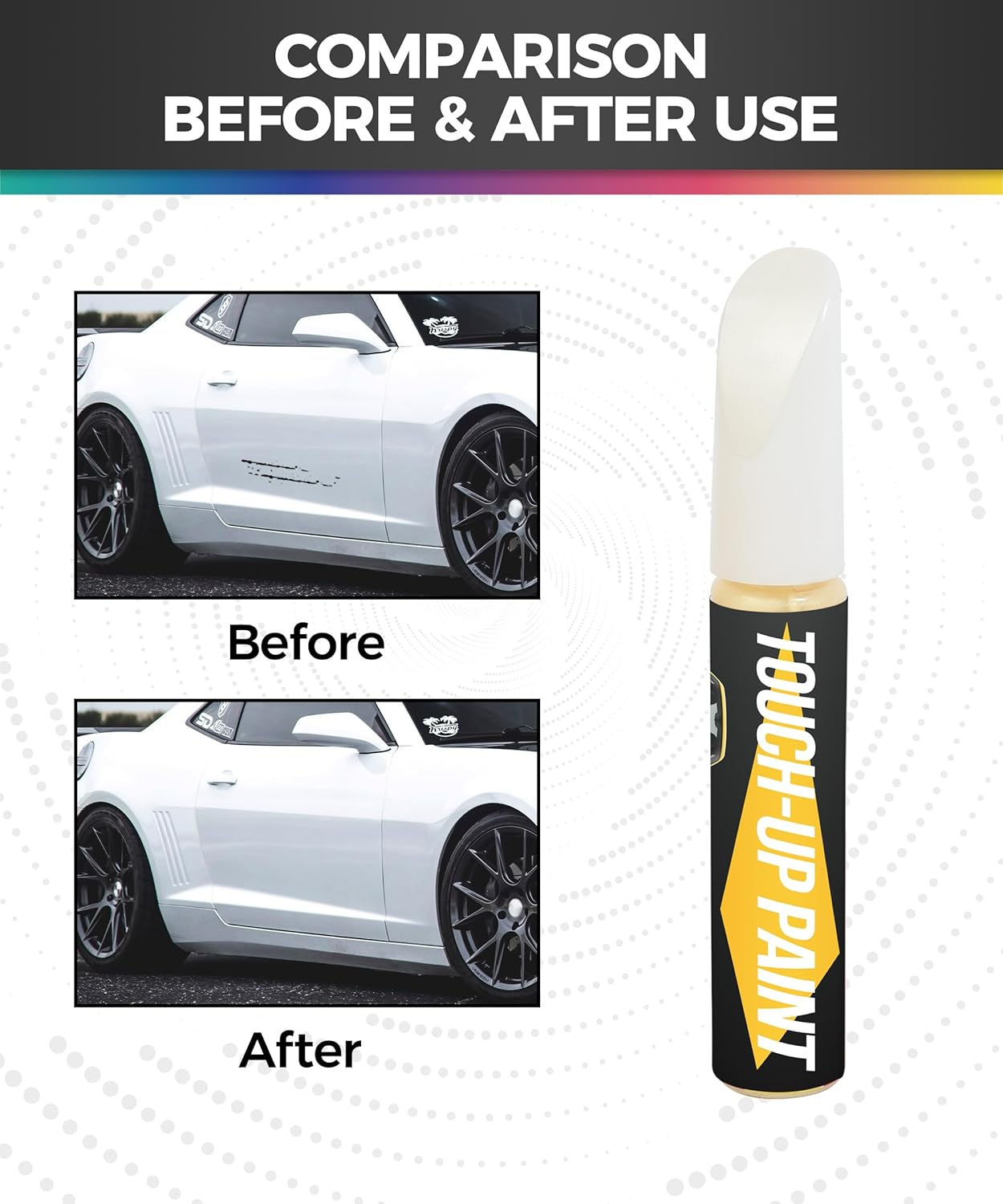 Car Paint Scratch Repair,Car Accessories Touch up Paint for Cars,Touch up Paint Pen,Car Scratch Repair,Car Touch up Paint,Paint Chip Repair,Auto Touch up Paint Cars (White) - Blue image number 3