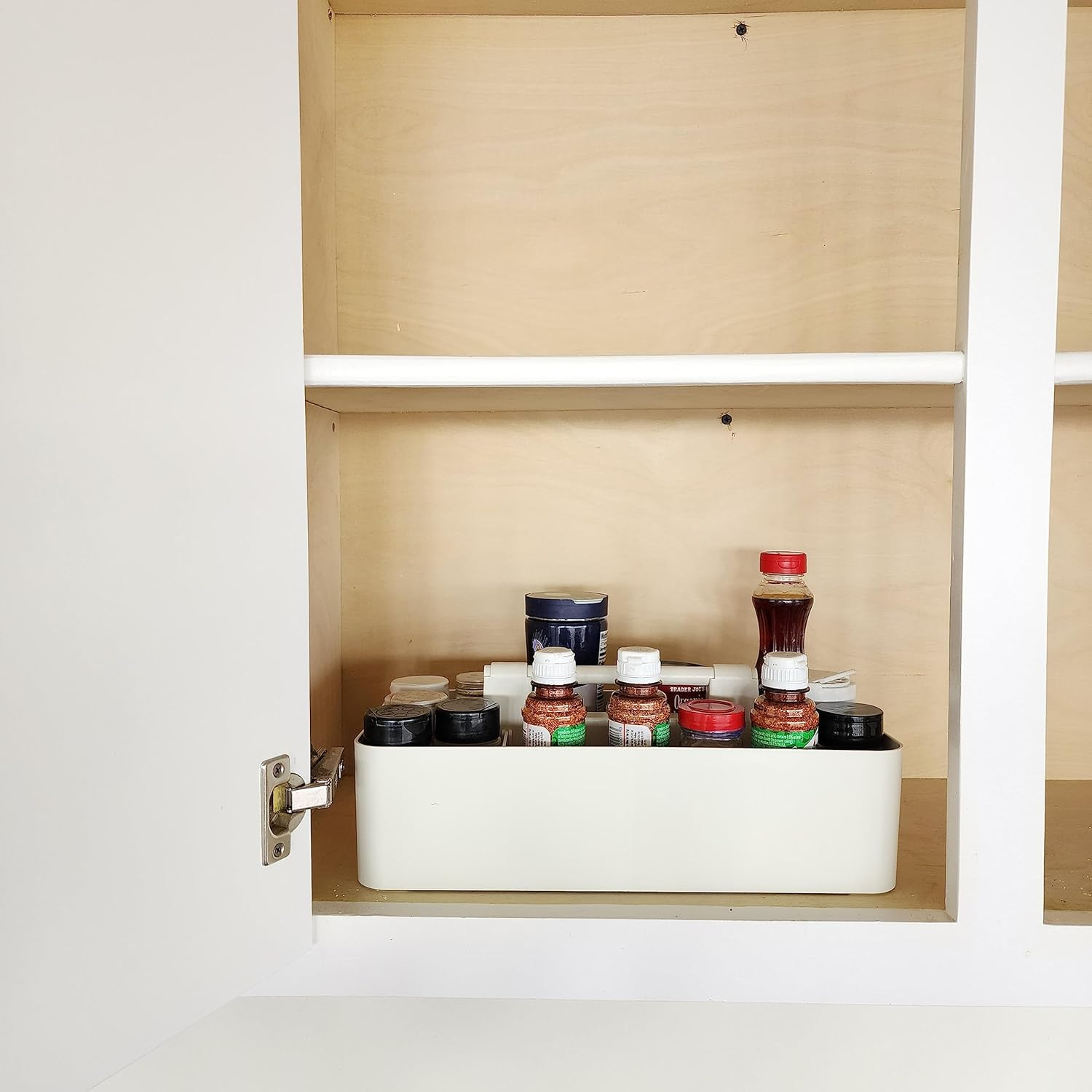 New! Enjoy Organizer - Office Storage Portable Organizer DIY Basket Caddy -Made in USA (Ivory) - Flower Butterfly Lily:Pink image number 2